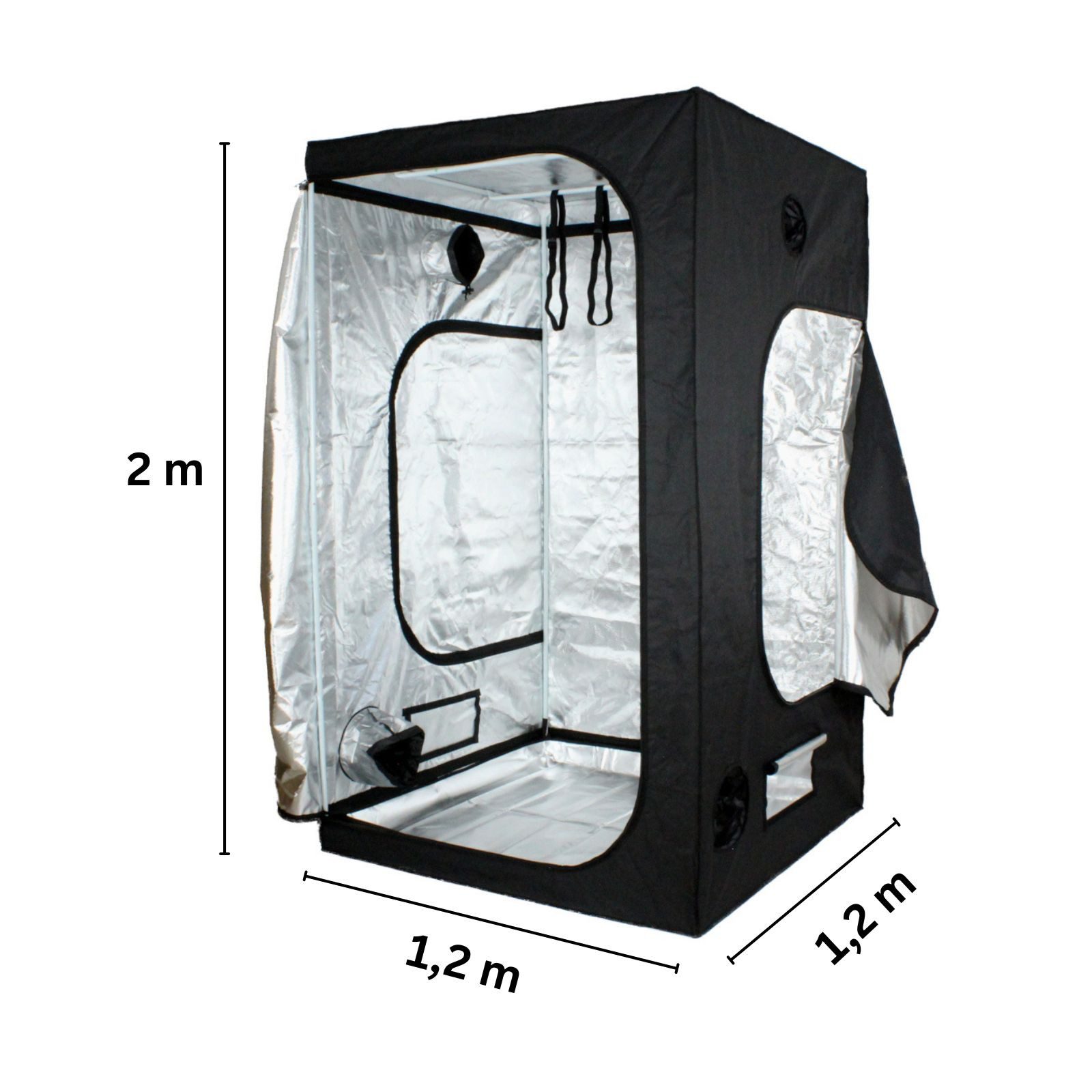 Growbird Gewächshaus Growbox 120x120x200 cm, Indoor Growzelt günstig online kaufen