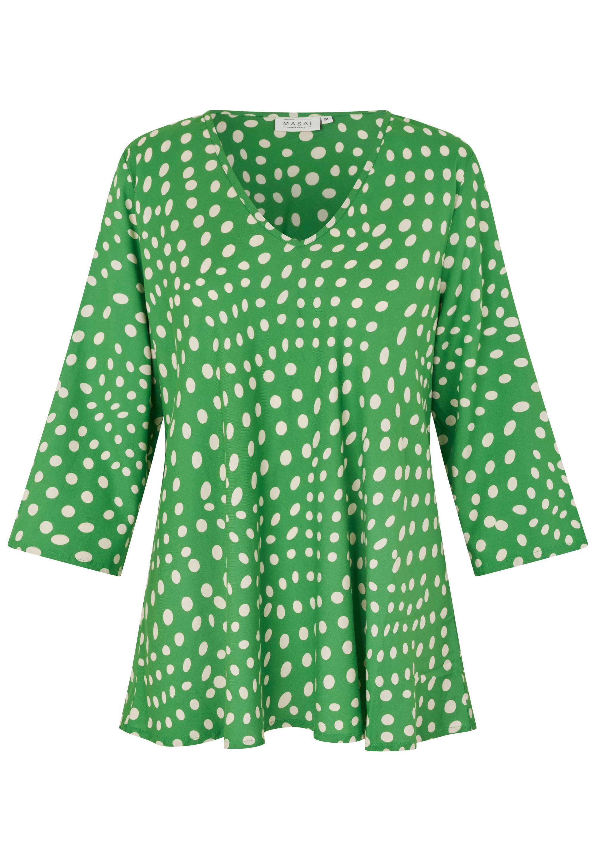 Masai Langarmbluse MaKatacia Dreiviertelärmel, glatt Viskose