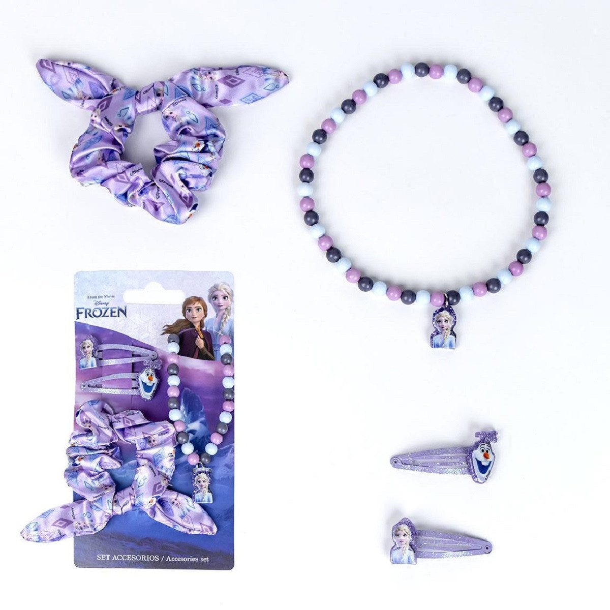 Disney Frozen Schmuckset Haar-Accessoire-Set für Kinder – Mit Haarband & Clip