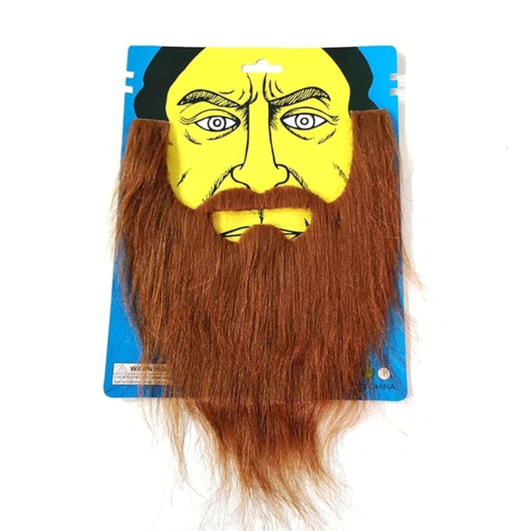 Korbi Kostüm Künstlicher brauner Bart mit Gummiband - Halloween, Kostüme