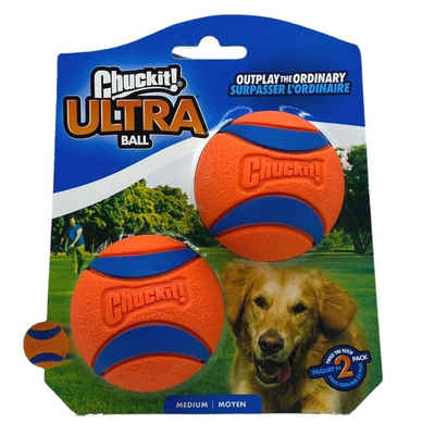 Chuckit Tierball Ultra Ball Medium 6 cm 2er Pack, (2-tlg)