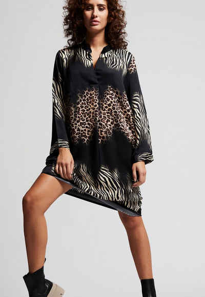 Andijamo-Fashion Blusenkleid »DRESS WILD LOVE« EDELSATIN