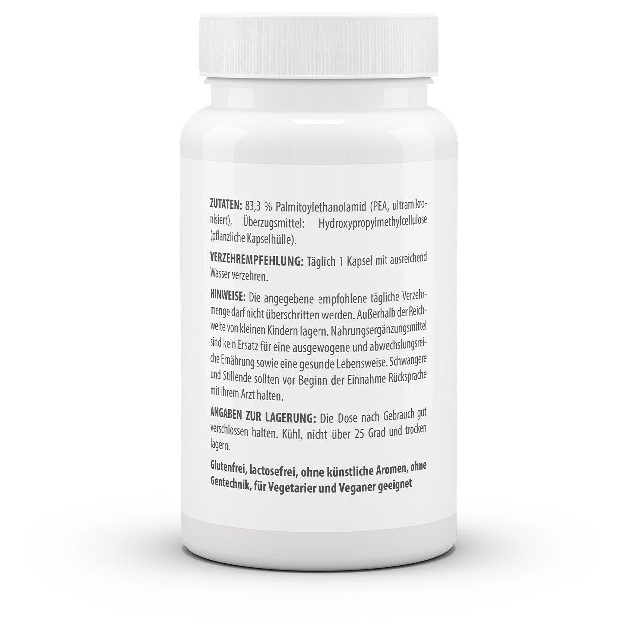 vitaworld PEA 600 mg Palmitoylethanolamid Kapseln, 90 St., 64 g