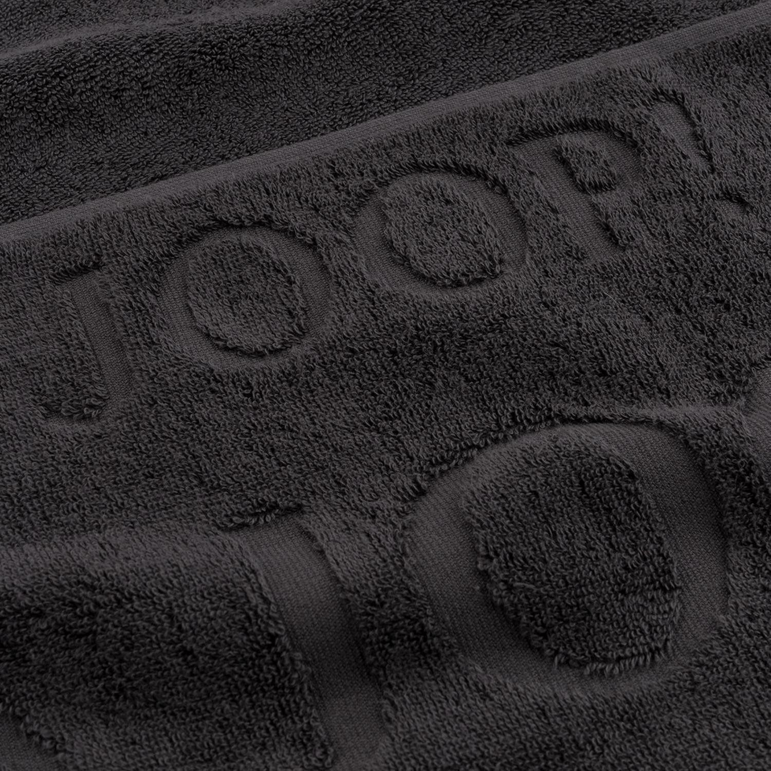 JOOP! Handtuch 2 Stück Joop! Gästetuch Selection 1711-740 anthrazit 30x50, Walkfrottier (Spar-Set, 2-St), 100% Baumwolle – Bild 3 von 3