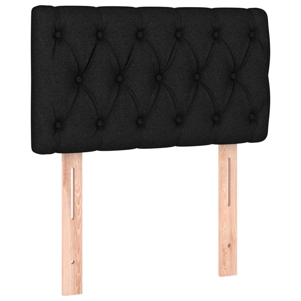 vidaXL Kopfteil Kopfteil Schwarz 80x7x78/88 cm Stoff, (1 St)
