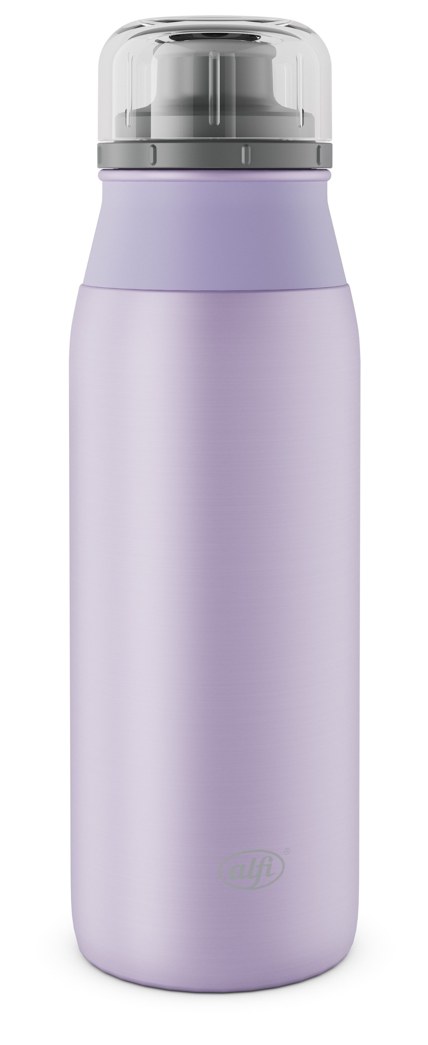 Alfi Trinkflasche ELEMENT BOTTLE, Edelstahlkörper, spülmaschinenfest, 0,6l, Free-Flow Trinksystem mit intuitivem Schraubverschluss