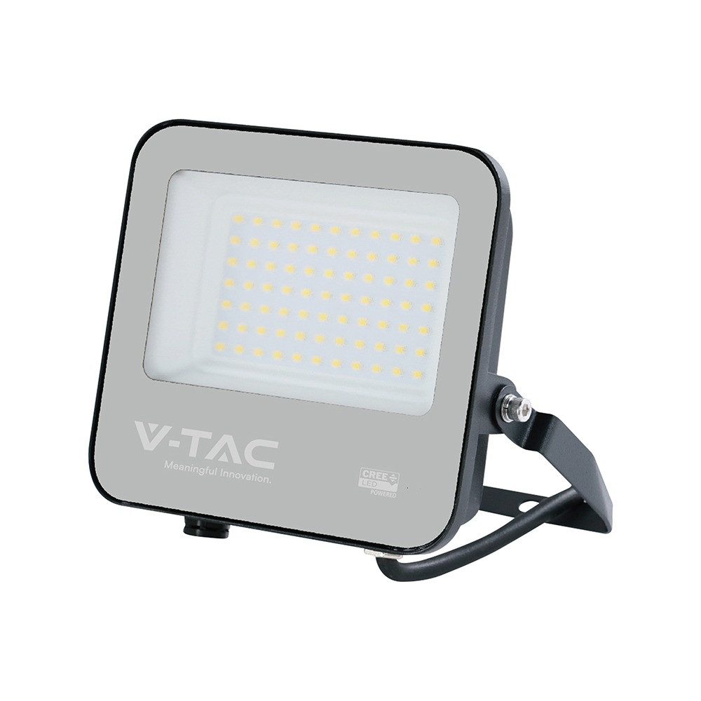 V-TAC LED Flutlichtstrahler, LED-Leuchtmittel fest verbaut, Neutralweiß, LED Wandstrahler Außenleuchte Flutlicht Schwarz beweglich L 18,5 cm