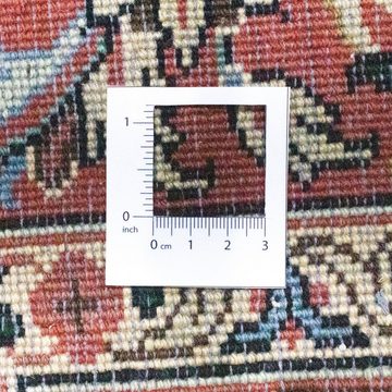 Wollteppich Maschad Teppich handgeknüpft dunkelblau, morgenland, rechteckig, Höhe: 7 mm