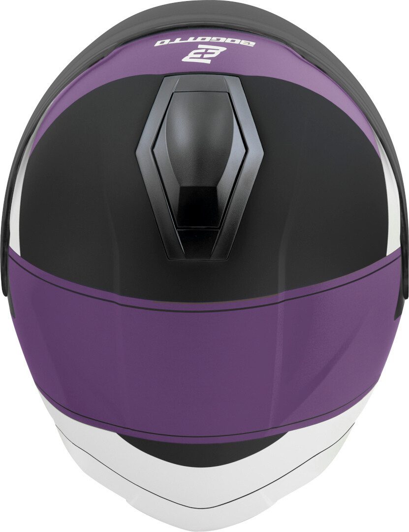 Bogotto Motorradhelm H586 City-B Jethelm, Herausnehmbares Innenfutter,integriertes Sonnenvisier – Bild 4 von 5