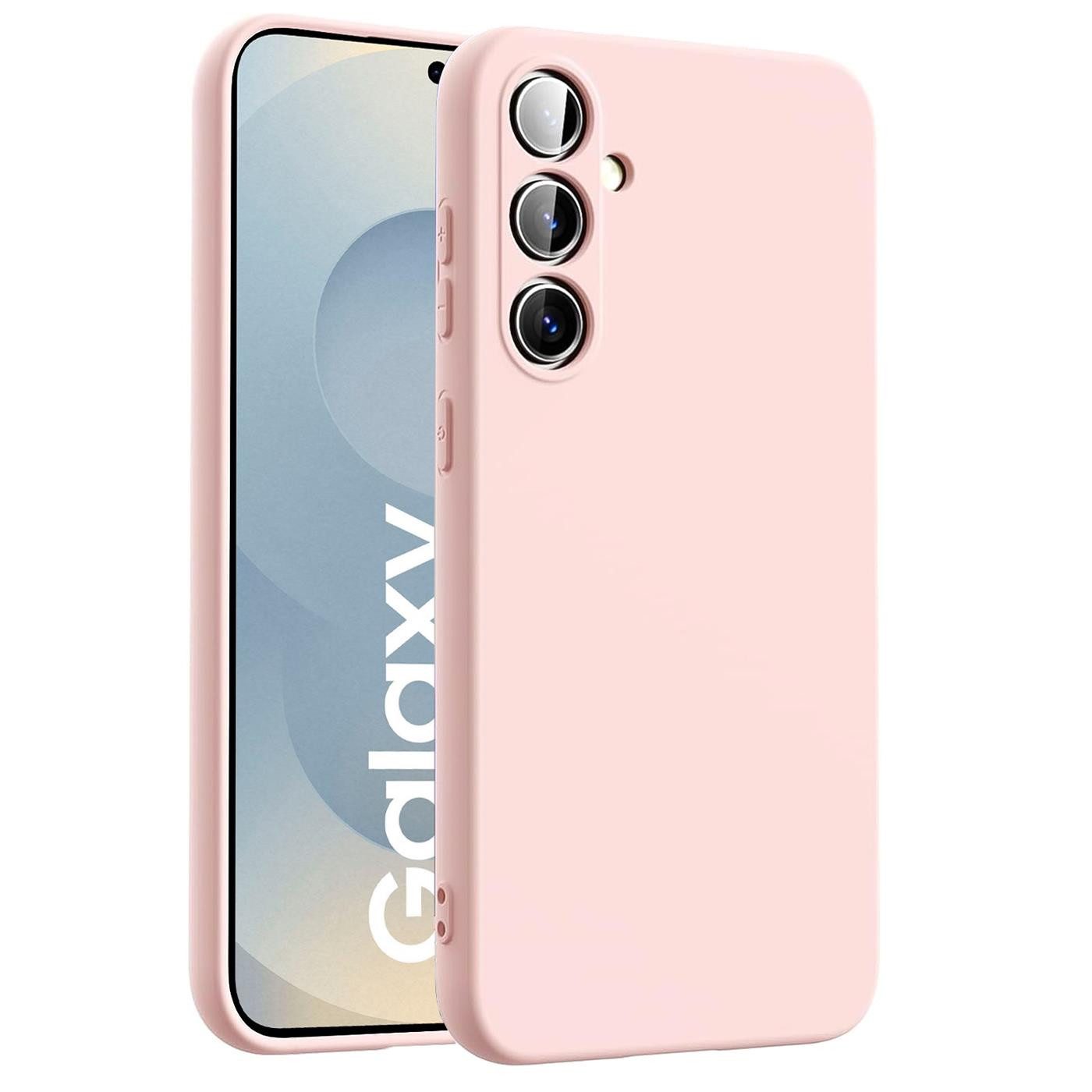 CoolGadget Handyhülle Silikon Case für das Samsung Galaxy S25 Slim TPU Cover, Weiche Schutz Hülle mit Innen Fleece aus Stoff Handy Tasche