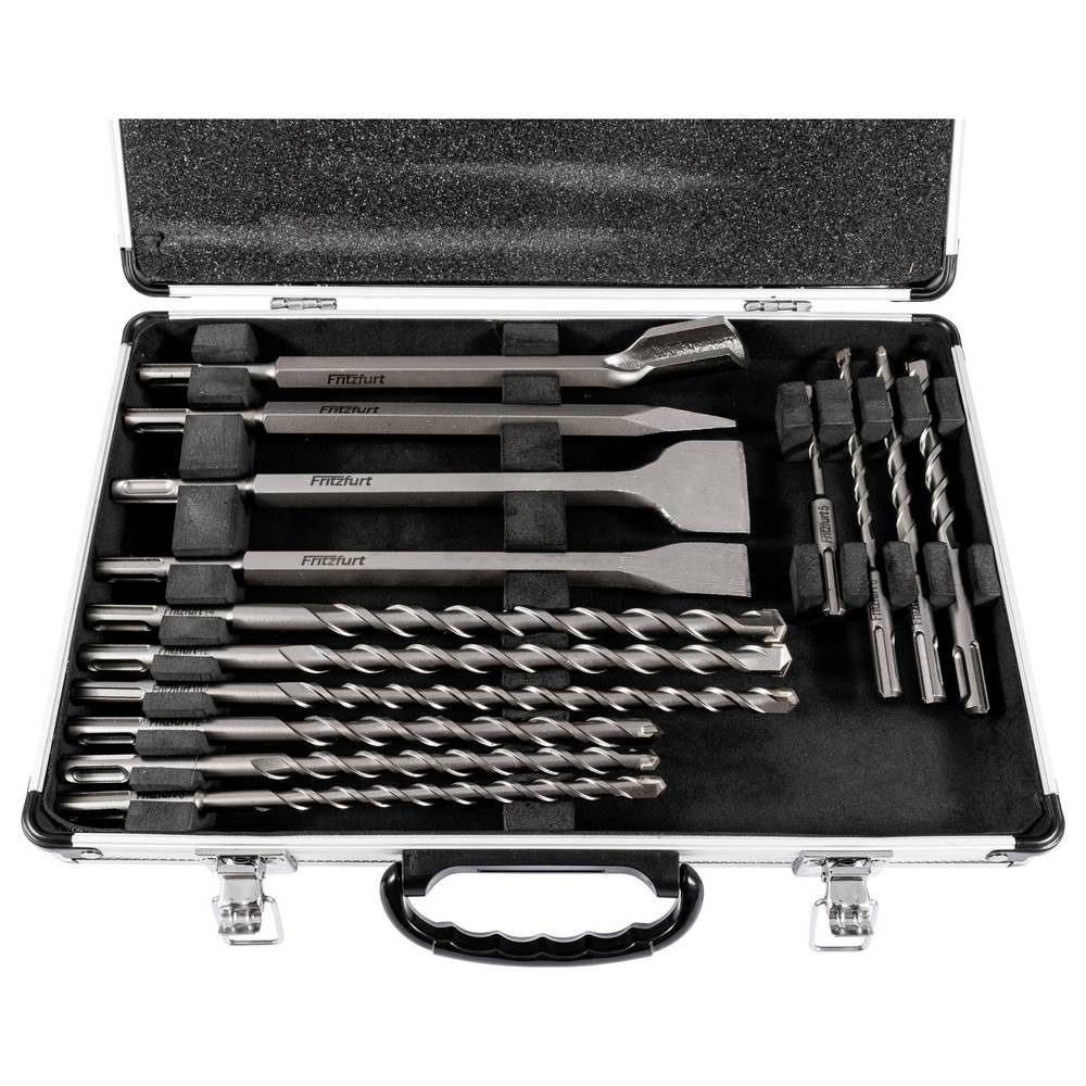 FRITZFURT Spiralbohrer Hohlbohrkronen-Set 14teilig 5 mm, 6 mm, 8 mm, 10 mm, 12 mm, 14 mm