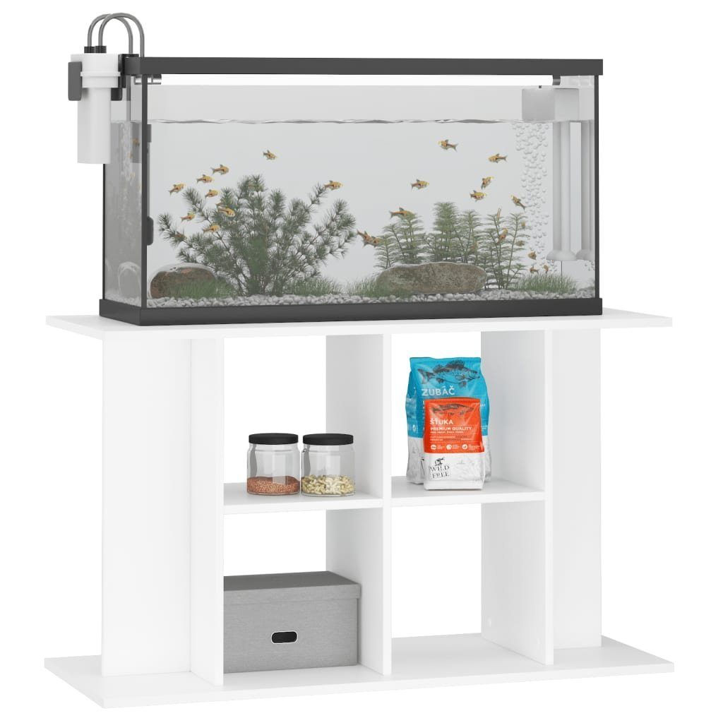 vidaXL Aquariumunterschrank 100 x 40 x 60 cm Aquariumständer Weiß 100x40x60 cm Spanplatte Aquarium