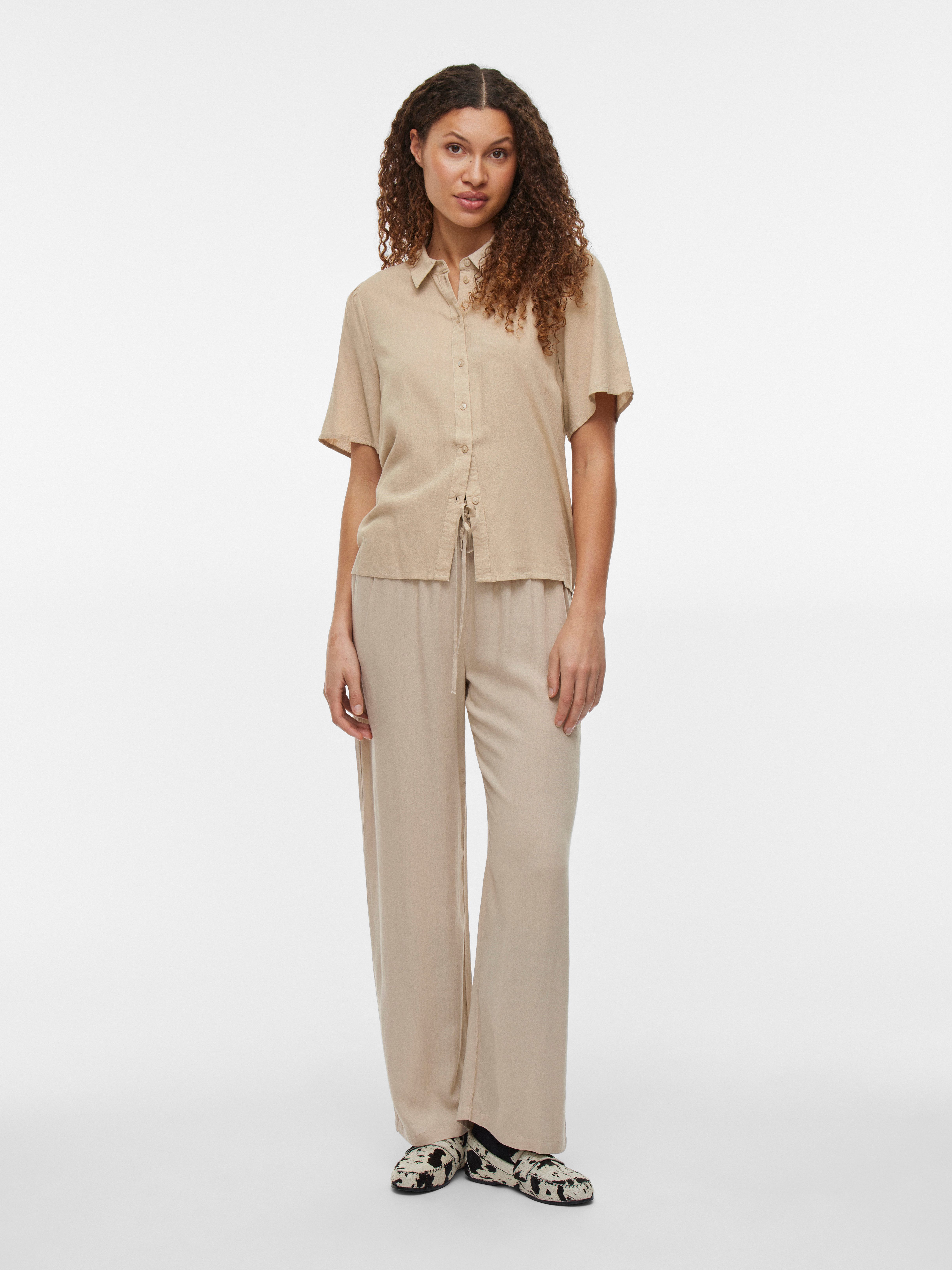 Vila Kurzarmbluse VIPRICIL S/S NEW SHIRT - NOOS