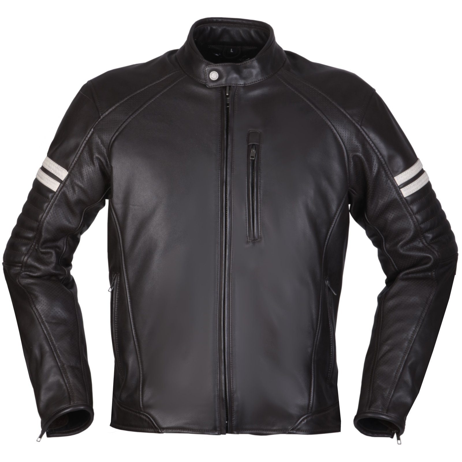 Modeka Motorradjacke Modeka August 75 Lederjacke schwarz / weiß