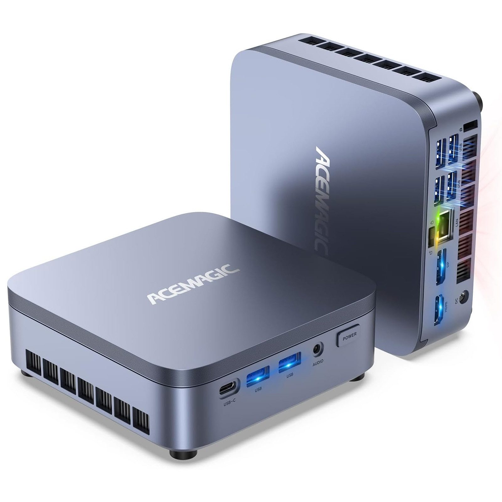 ACEMAGIC Mini PC Win-11 PRO, Intel Core i5-14500HX, 16 GB DDR4 RAM+512 M.2 SSD Mini-PC (Intel Core i5-14500HX 14500HX/14650HX/14900HX, Intel® Core™ i5-14500HX Processor, 16 GB RAM, 512 GB SSD, Hochgeschwindigkeits-Zentrifugallüfter + 2 Kühlkupferrohre + Doppelte Kupferrippen + Optimierter Doppelter Luftkanal, bis 4.9Ghz, WiFi 6/BT 5.2, Ultra-Leise M5 Mini-PC for Büro Home Gaming)