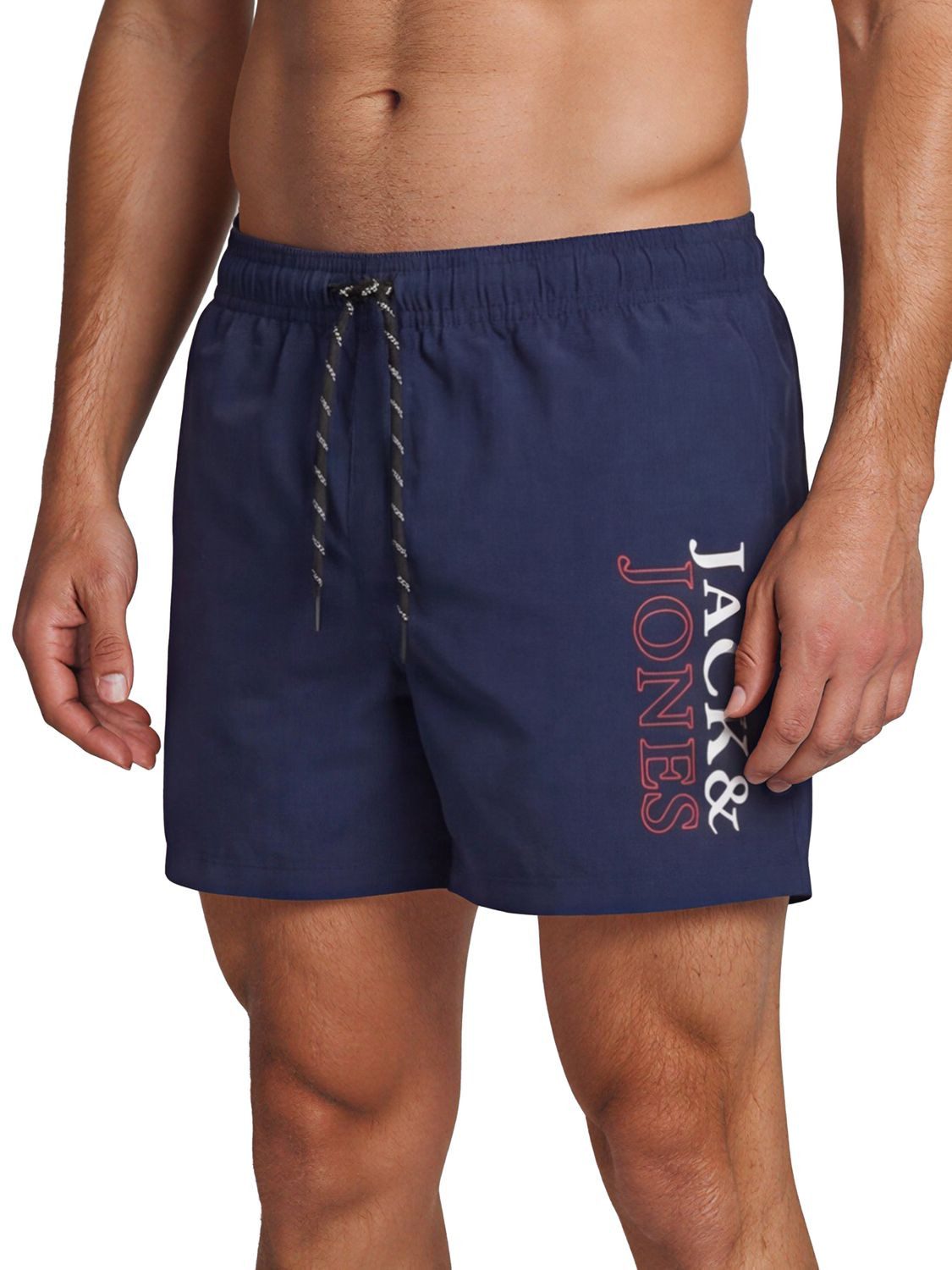 Jack & Jones Badeshorts Herren Badehose JPSTMAUI SWIM MIX SMU 2PK Regular Fit (2-St) Sportshorts mit Kordelzug