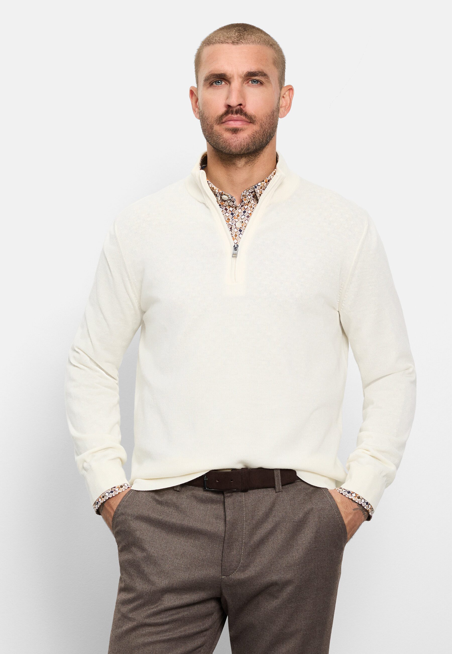 OLYMP Strickpullover OLYMP Casual Strick, regular fit