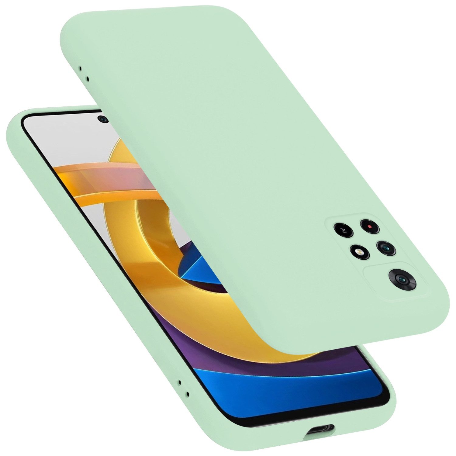 Cadorabo Handyhülle für Xiaomi POCO M4 PRO 5G Hülle Xiaomi POCO M4 PRO 5G, Flexible Hülle TPU Silikon Schutzhülle Back Cover Case
