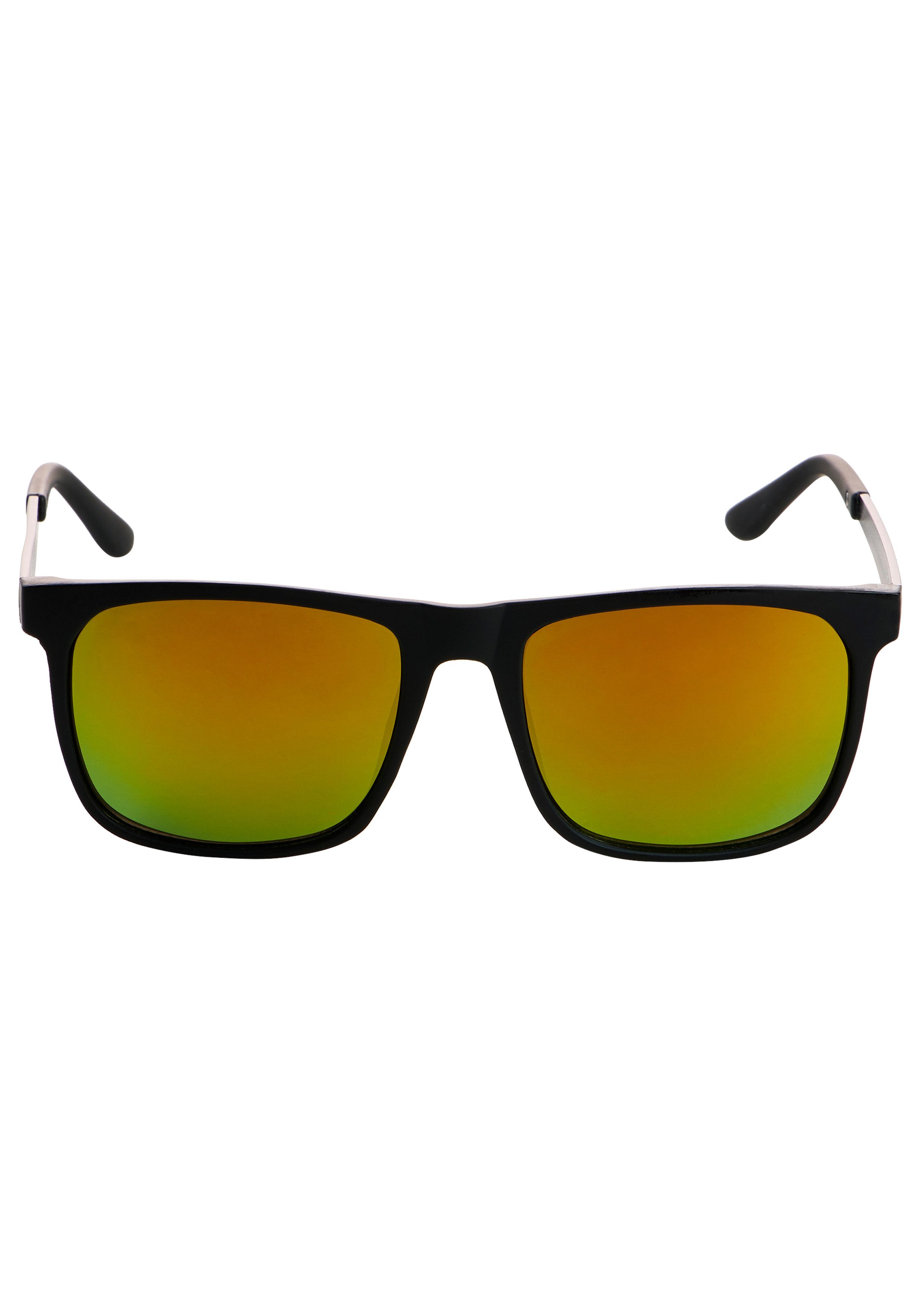 Man's World Sonnenbrille sportlich-modischer Stil, rechteckige Vollrandfassung, schwarz matt – Bild 4 von 4