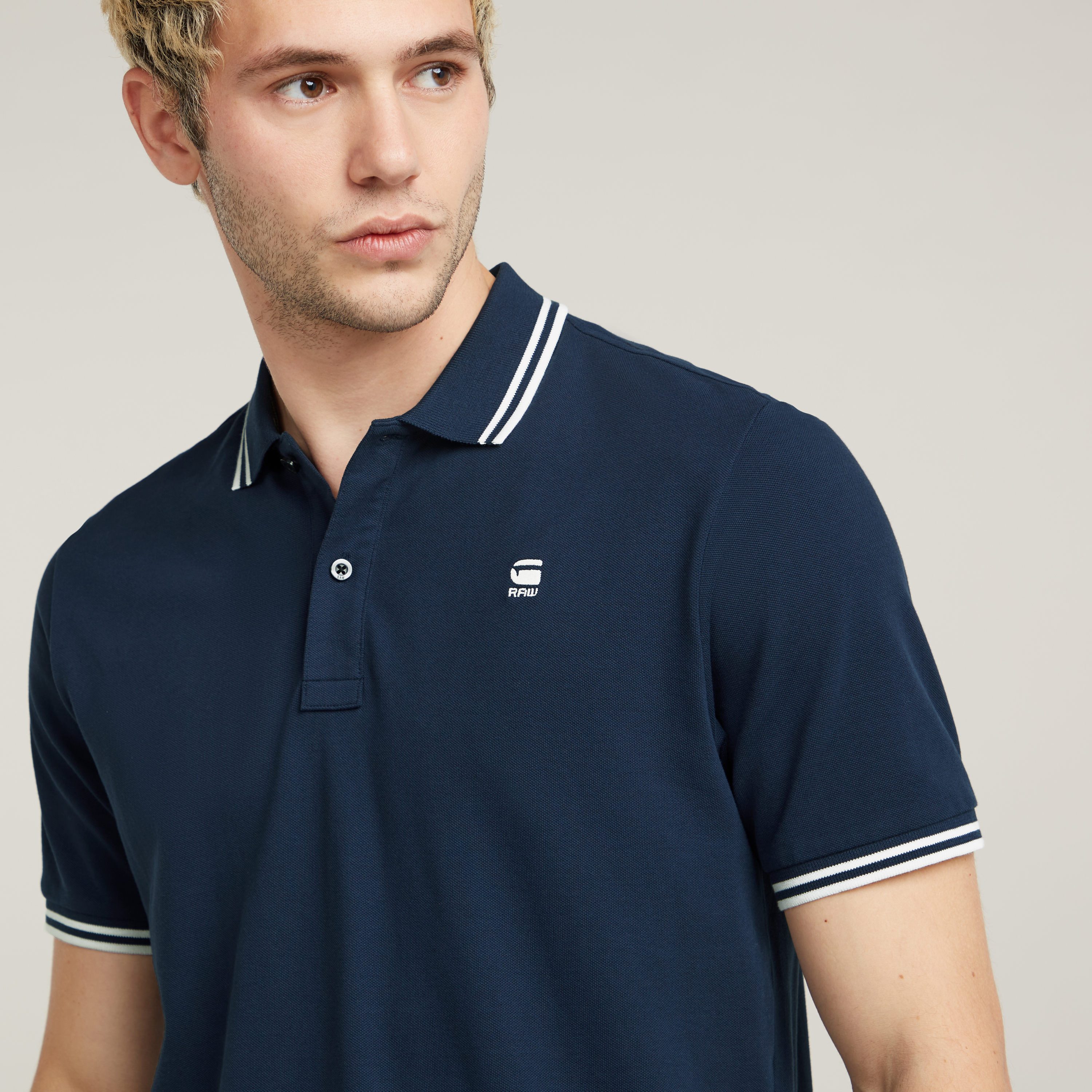 G-STAR Poloshirt Poloshirt Dunda slim stripe in Kurzarm-Form – Bild 3 von 5