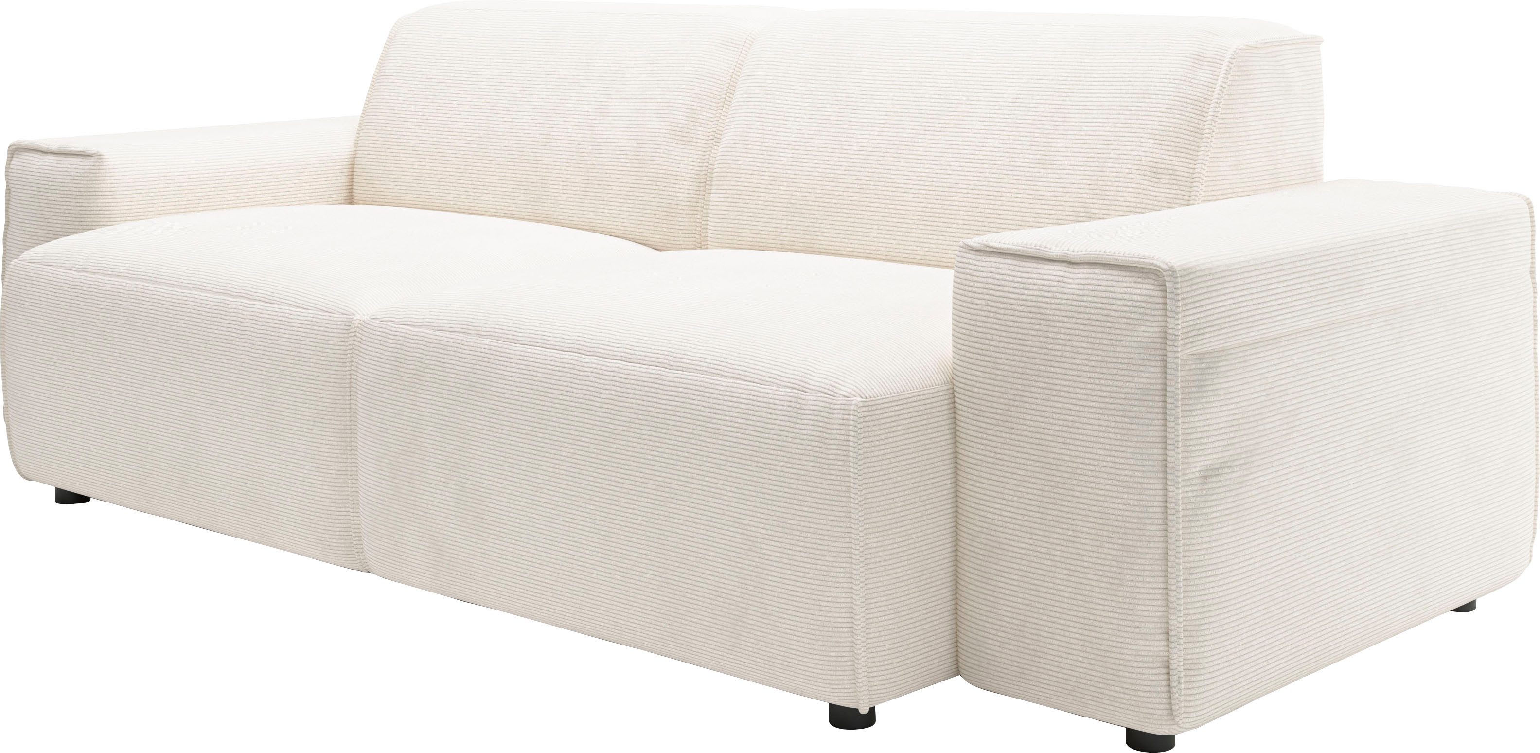 Home affaire 2-Sitzer Glimminge auch in Breitcord + Feincord + Easy care-Bezug, besondere Kedernähte, Zierkissen