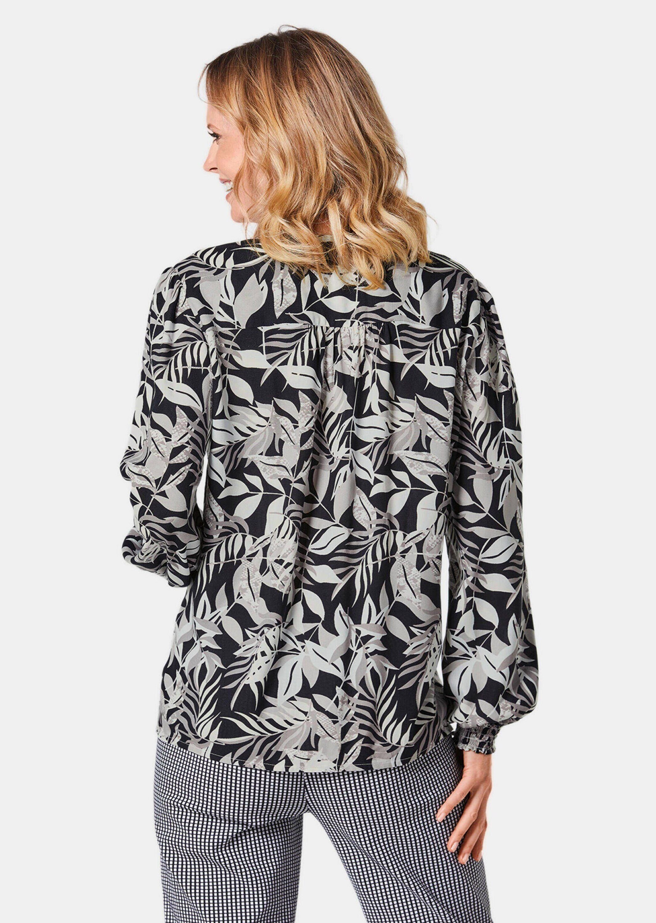 GOLDNER Tunika Kurzgröße: Tunika-Druckbluse