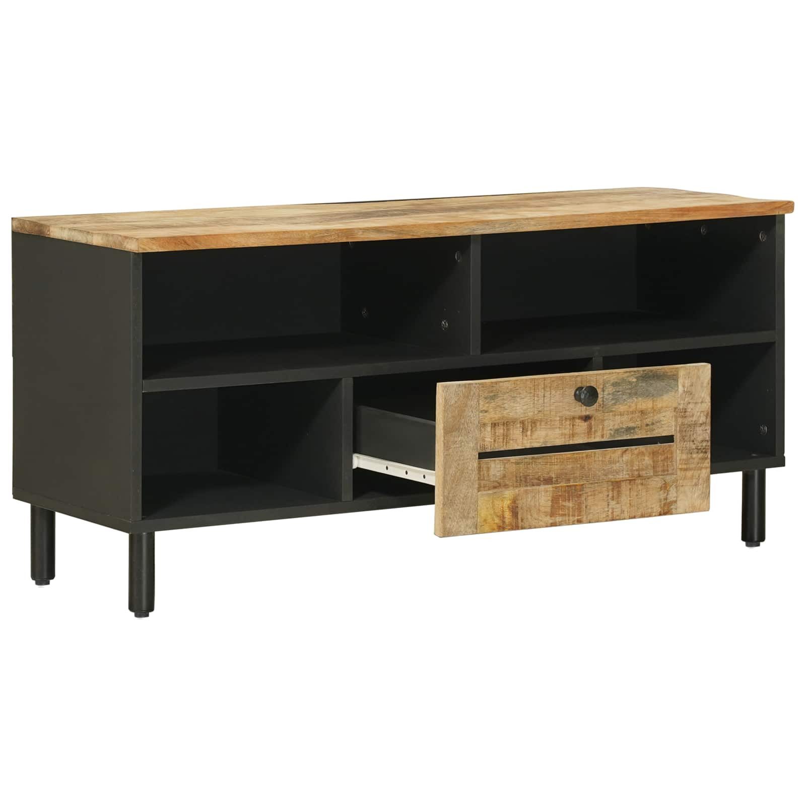 vidaXL Schranksystem Stauraumschränke Natur 100 x 33 x 46 cm Massivholz (1-St)