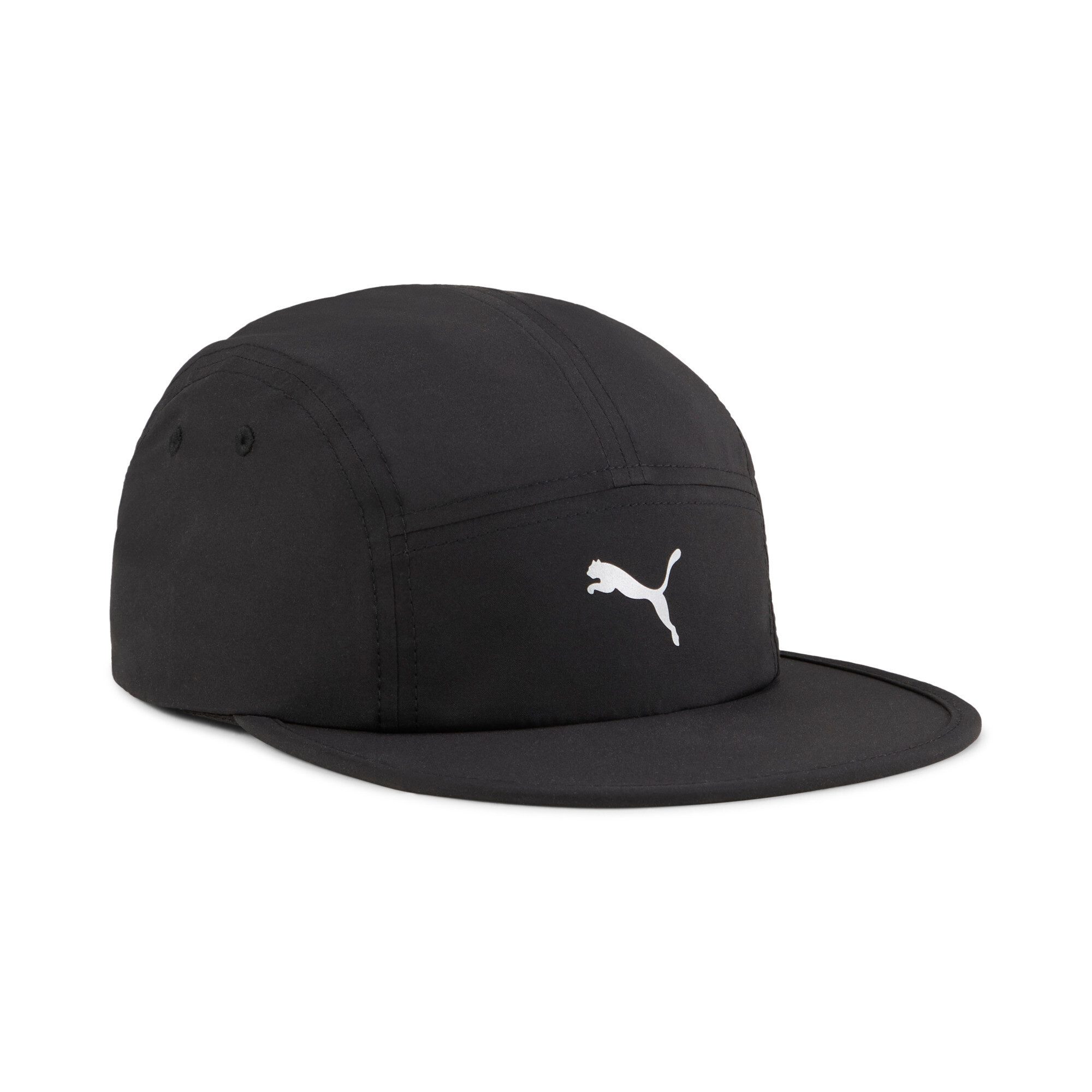 PUMA Baseball Cap ESS RUNNING 5 PANEL CAP sportlicher Stil, 6-Panel-Mützenform, mit gebogenem Schirm