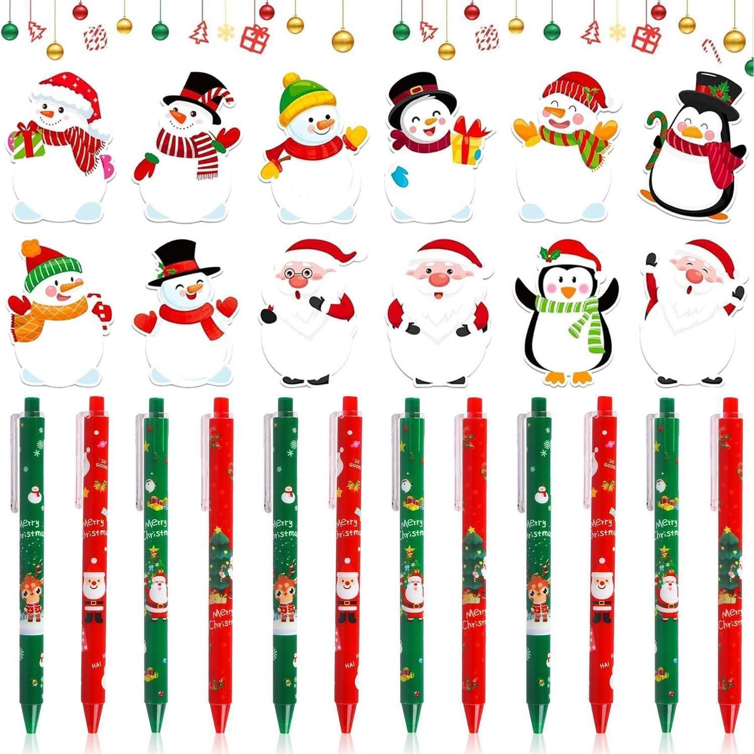 LuxusKollektion Kugelschreiber Weihnachts-Kugelschreiber & Haftnotizen Set