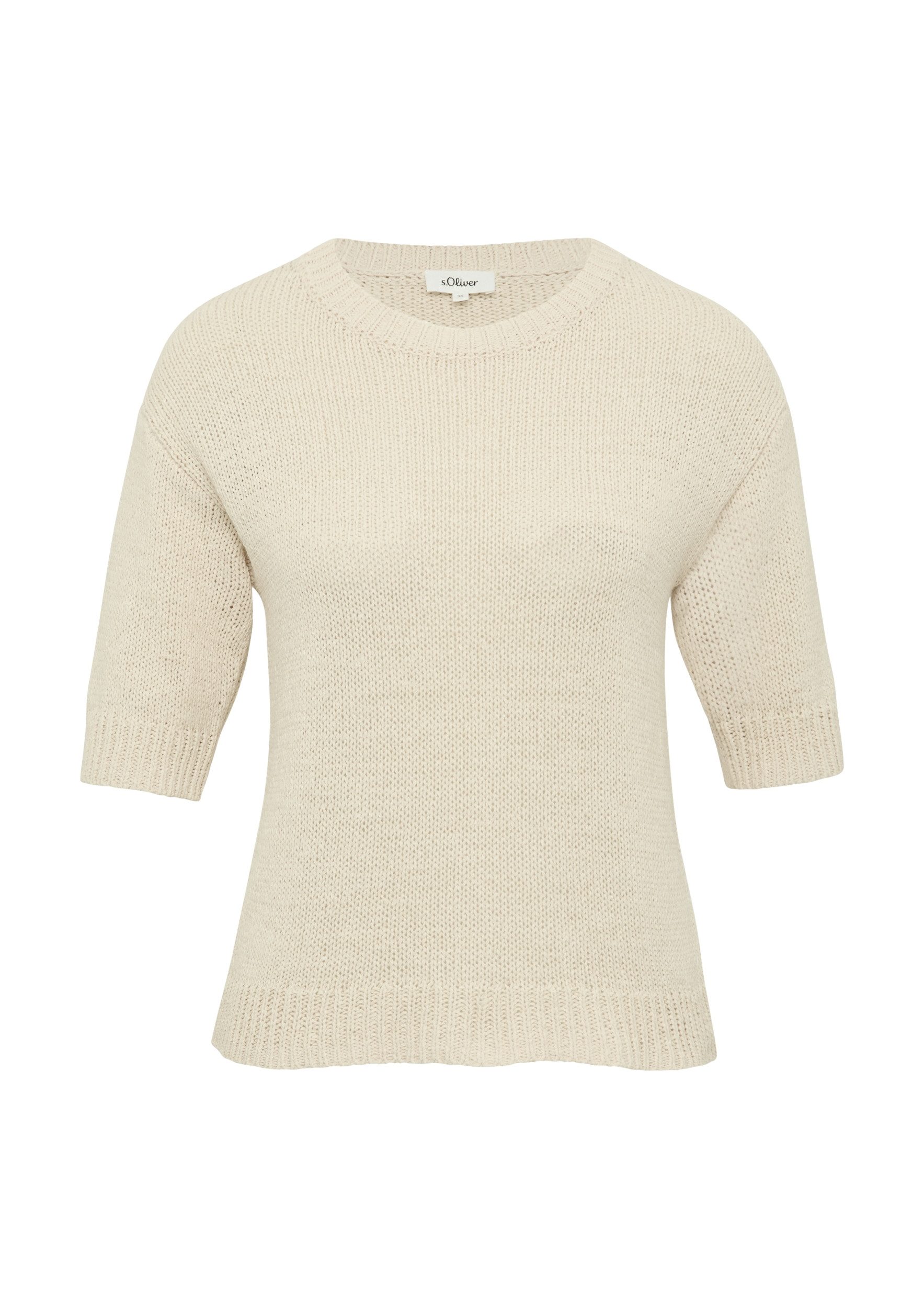 Kurzarmpullover Strickpullover