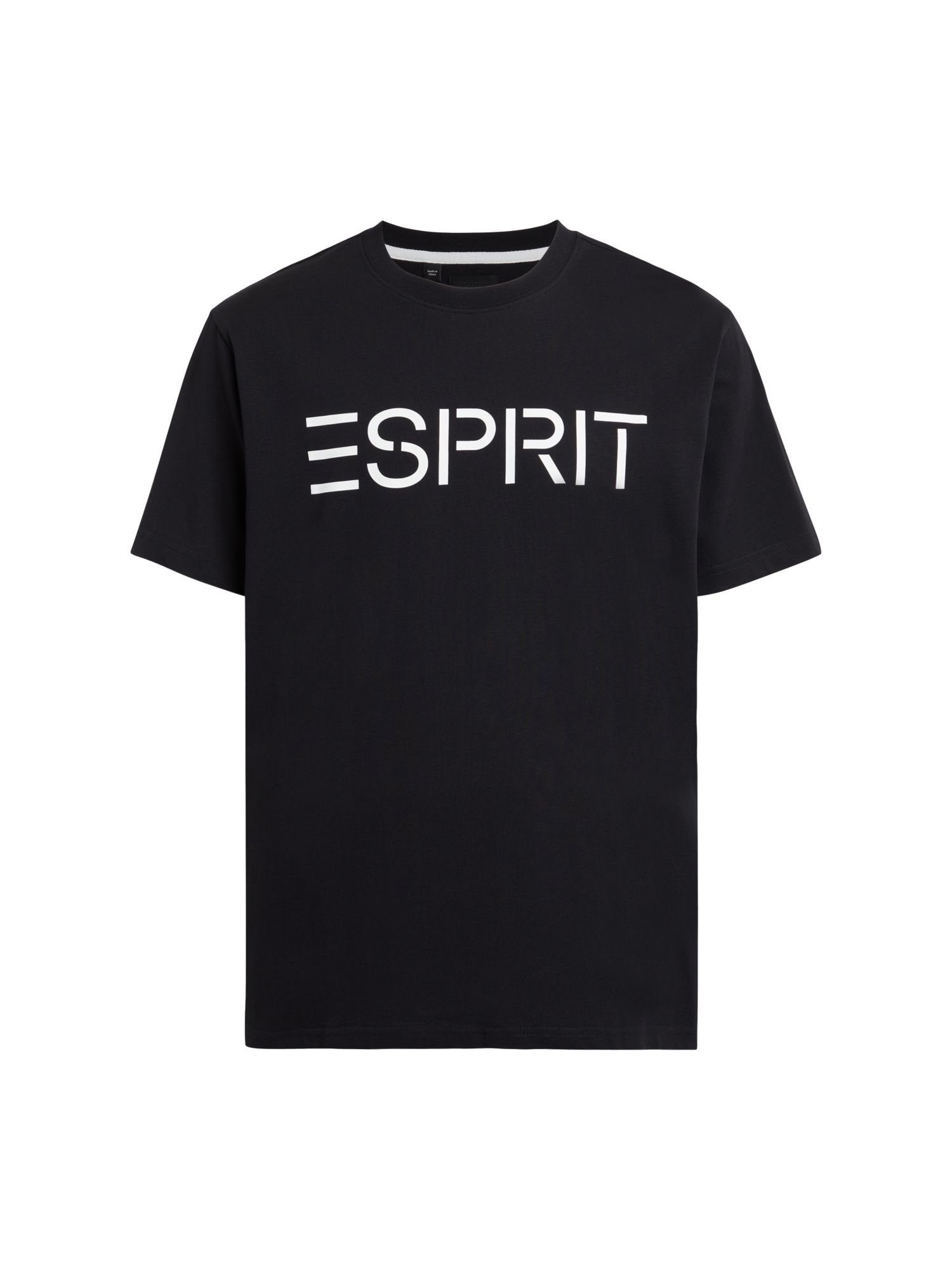 (1-tlg) BLACK Esprit T-Shirt T-Shirt Logo mit
