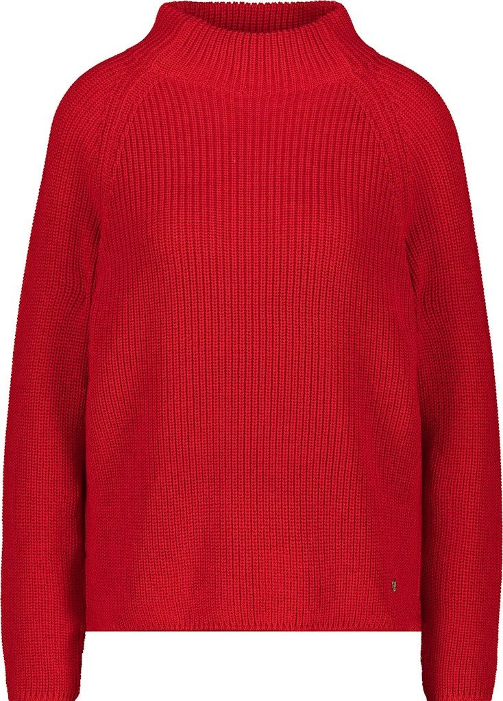 Monari Rundhalspullover Eleganter Strickpullover mit zeitlosem Perlfangmust günstig online kaufen