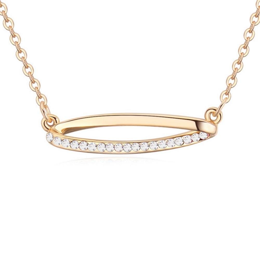 BUNGSA Ketten-Set aus Barrette Gold Halskette (1-tlg), Kette Messing Damen Necklace