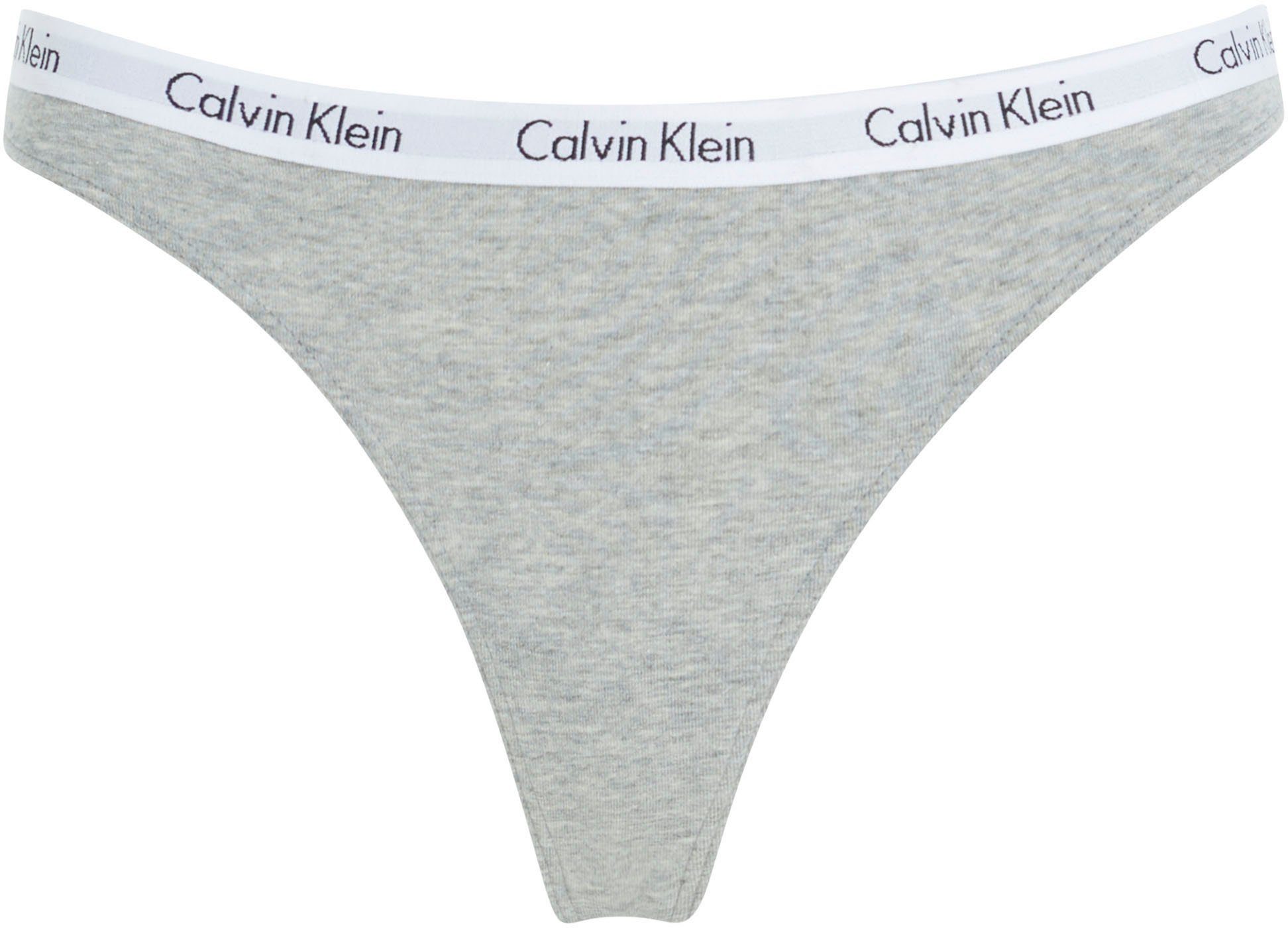 Klein mit Underwear T-String Logobund grau Calvin klassischem