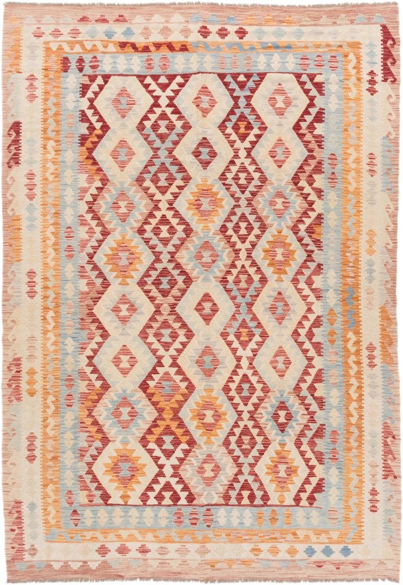 Orientteppich Kelim Afghan 201x289 Handgewebter Orientteppich, Nain Trading, rechteckig, Höhe: 3 mm