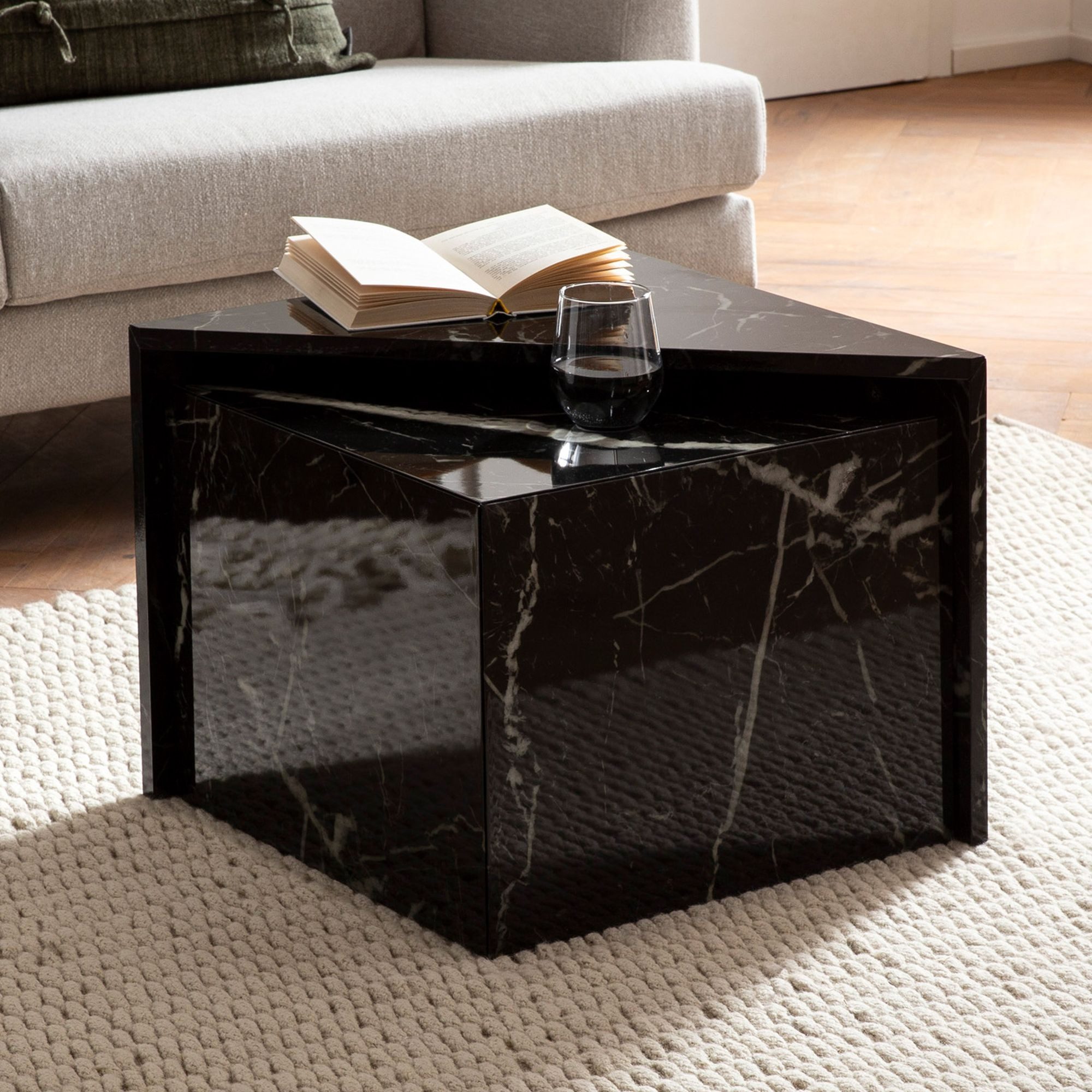 FINEBUY Satztisch FB57438 (Couchtisch 2er Set günstig online kaufen