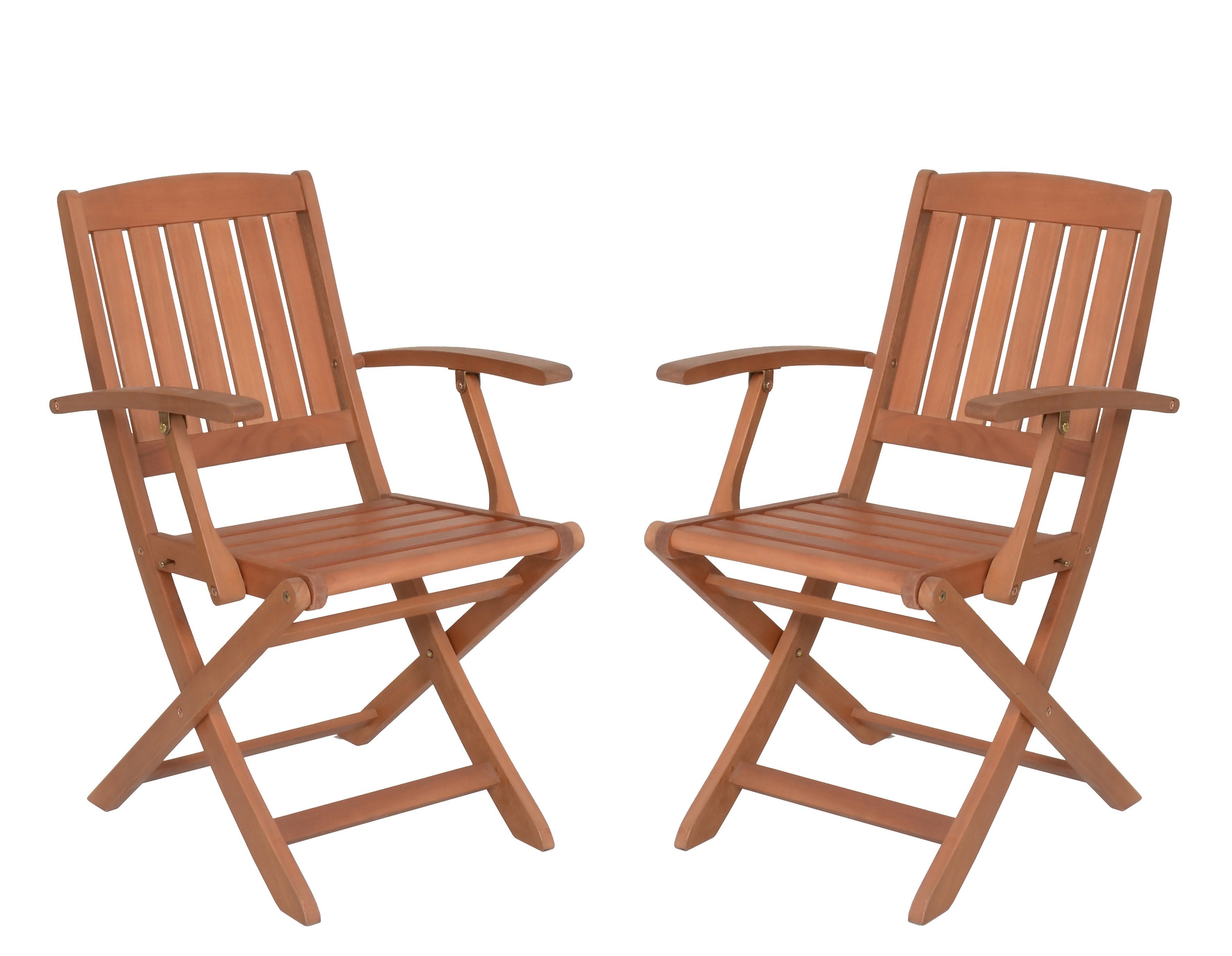 Sedex Gartensessel King Klappsessel 2er Set mit Armlehne aus Eukalyptusholz günstig online kaufen