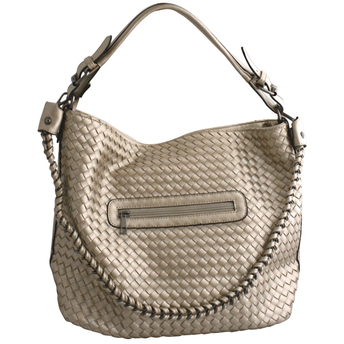 Shopper Shopper metallic, champagner.
