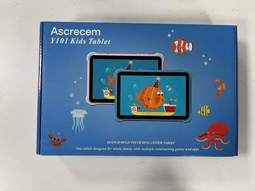ascrecem Tablet (10.1", 32 GB, Android 11.0, Android 11.0, Tablet kinder doppelkamera lernen kindertablet jahre kindersicherer)