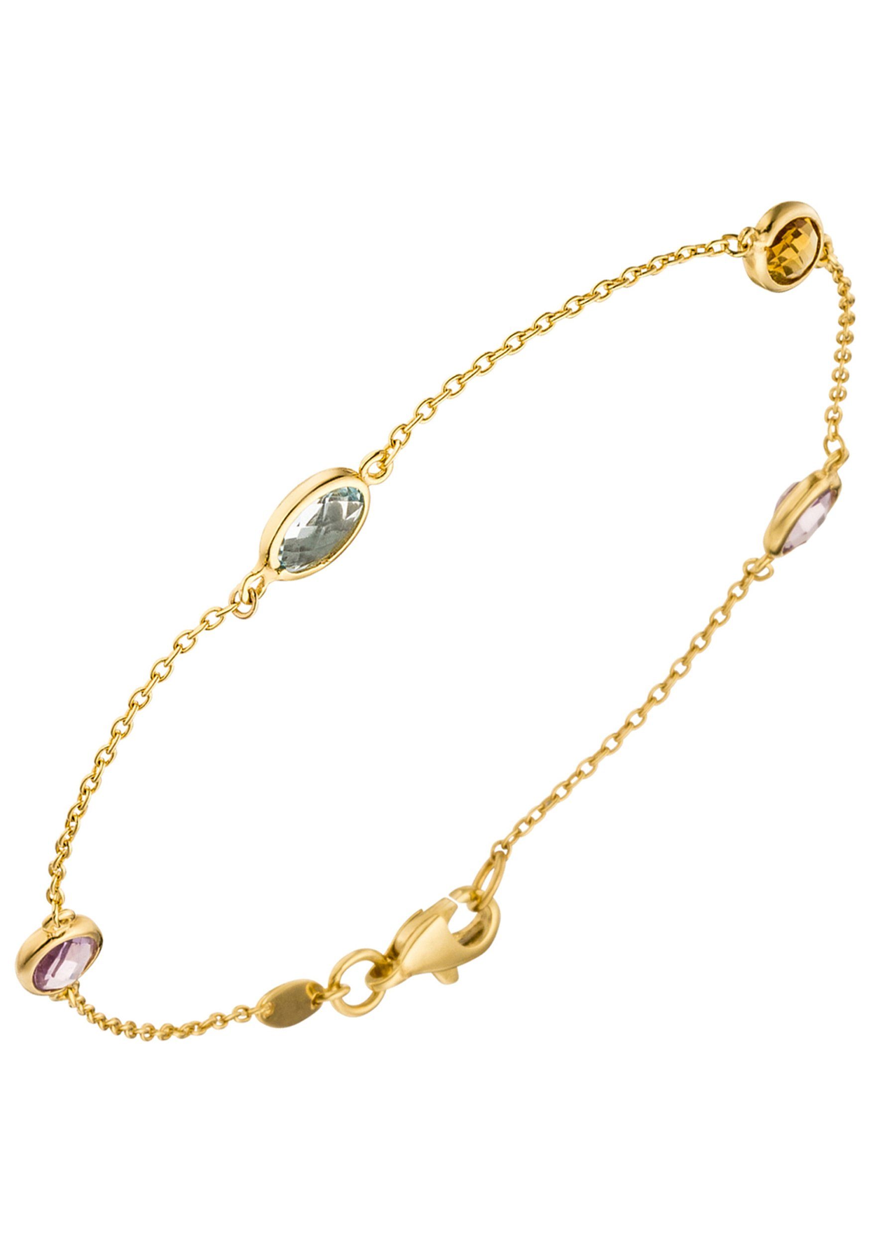 JOBO Goldarmband, 585 Gold mit Amethyst günstig online kaufen