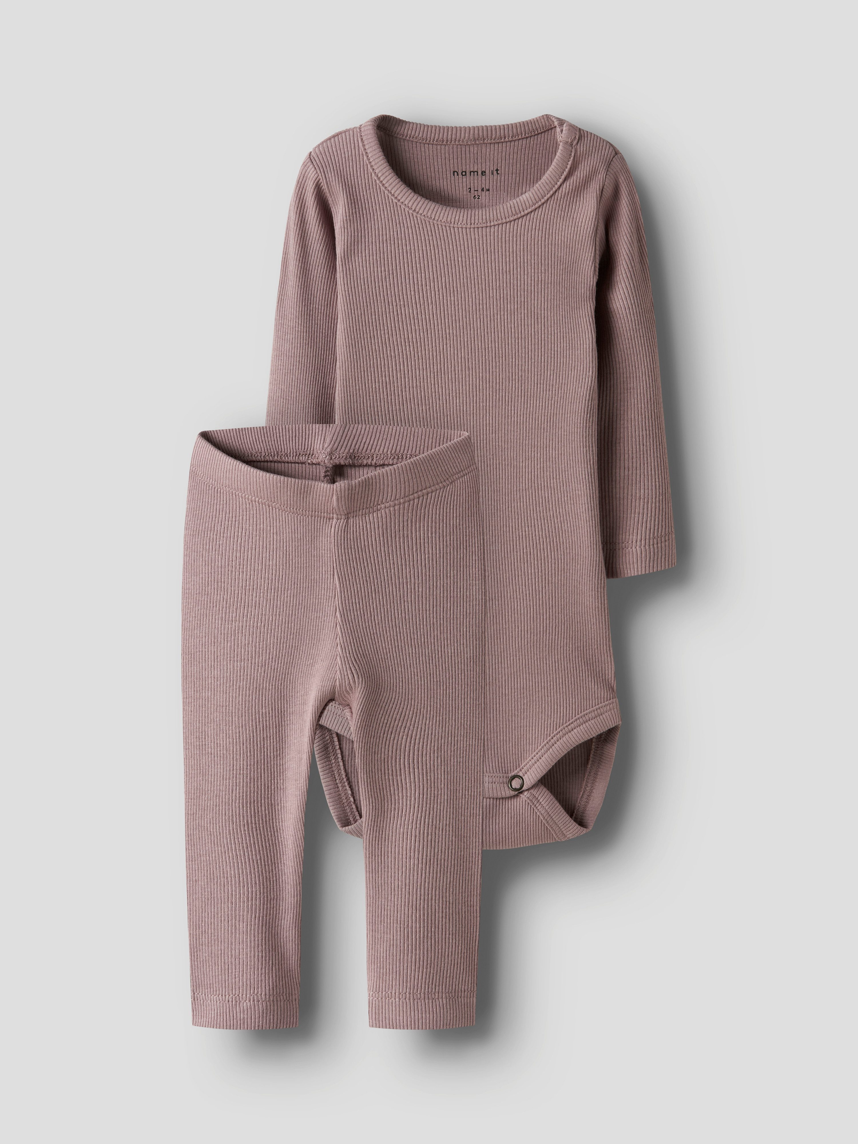 Name It Langarmbody NBNKAB LS BODY LEGGING SET NOOS (Set, 2-tlg) mit dazu passender Leggings