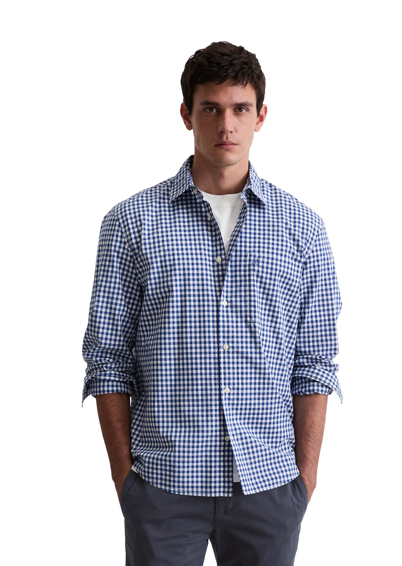 Marc O'Polo Langarmhemd aus reiner Bio-Baumwolle günstig online kaufen