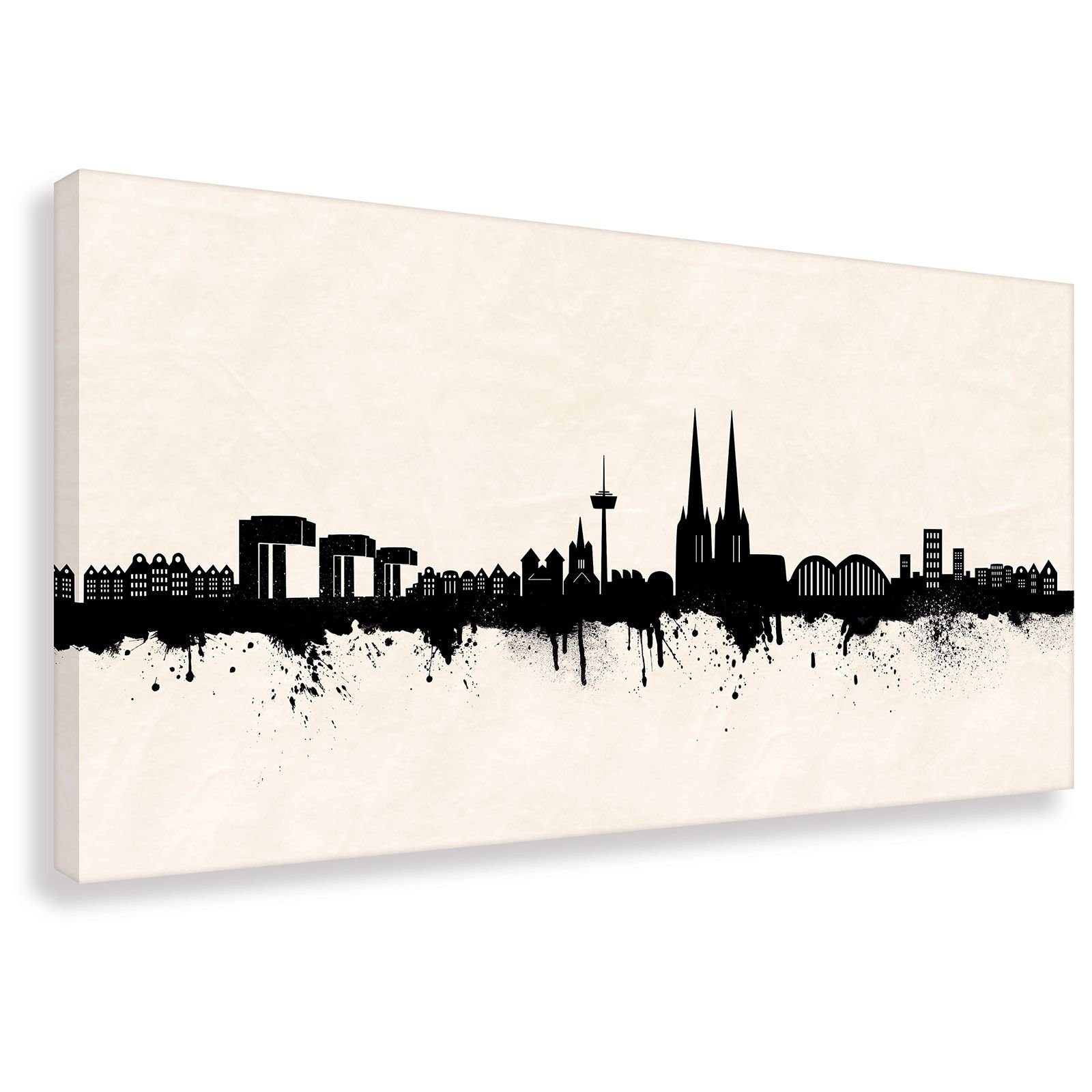 Leinwando Gemälde Leinwandbild Köln NRW Panorama günstig online kaufen