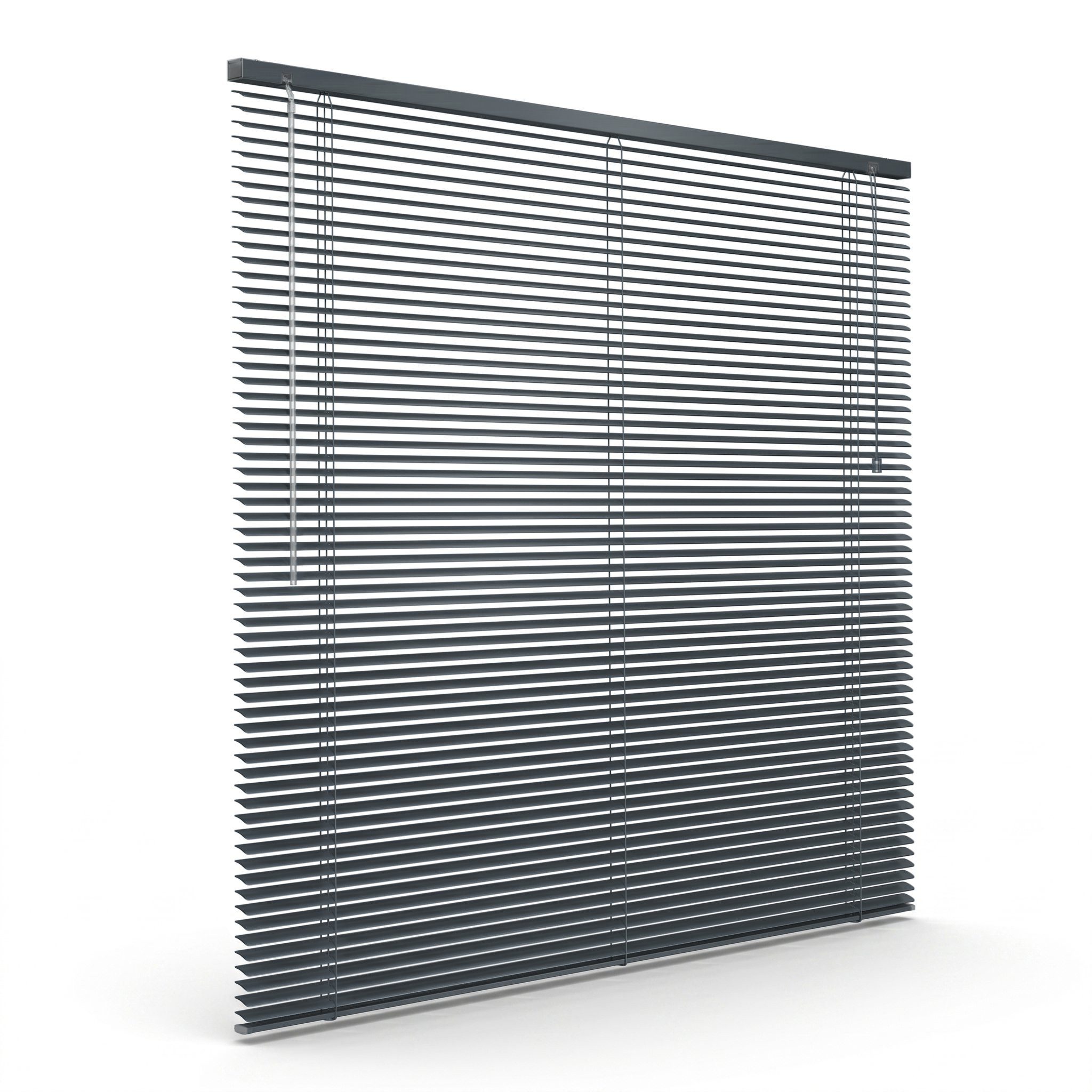 Victoria M. Jalousie Aluminium Jalousie, 40 x 130 cm, anthrazitgrau matt, mit Bohrenohne Bohren, freihängend, Sicht- Licht- und Blendschutz, inkl. Klemmclips