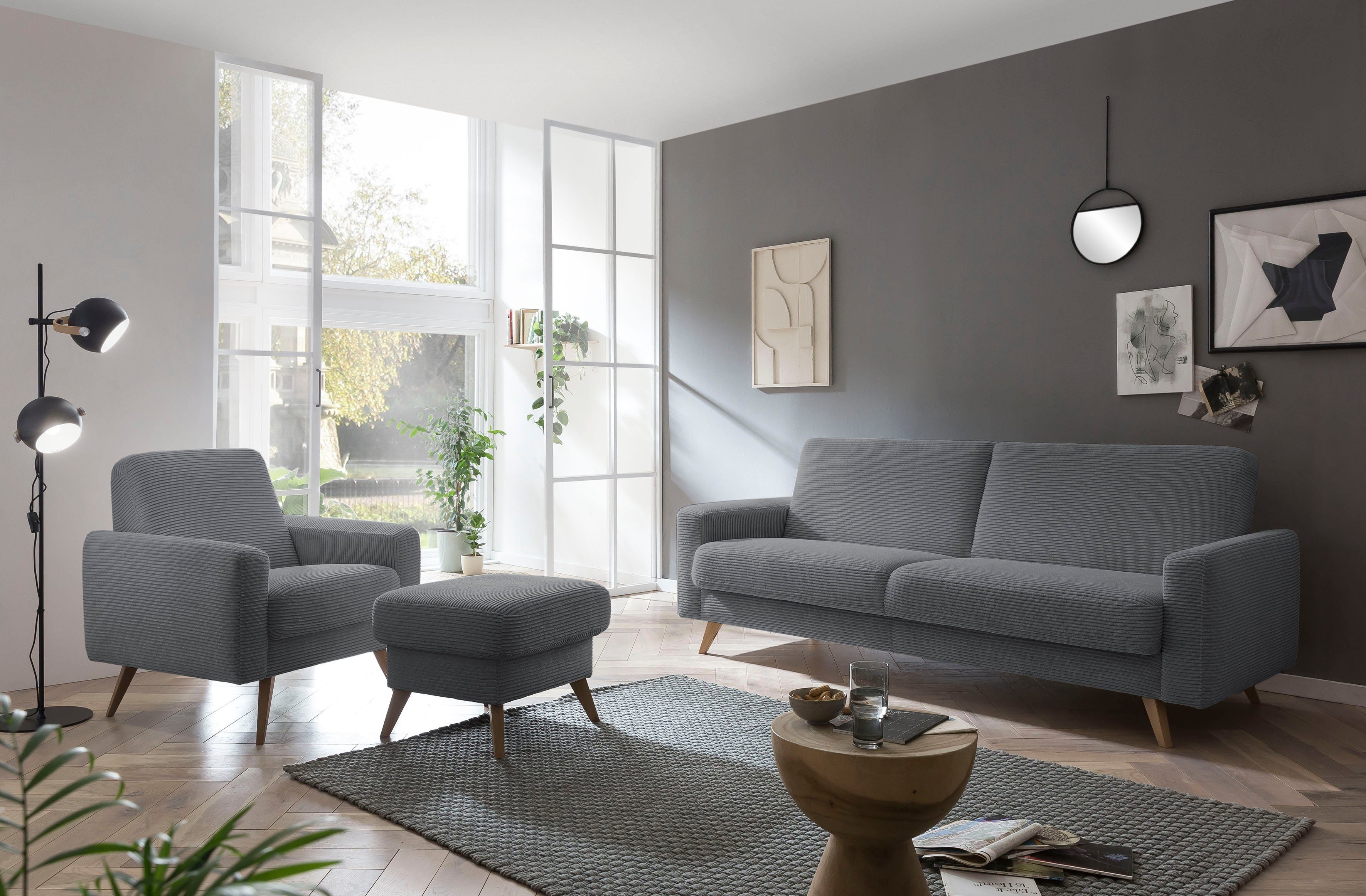 exxpo - sofa fashion grey Samso Sessel