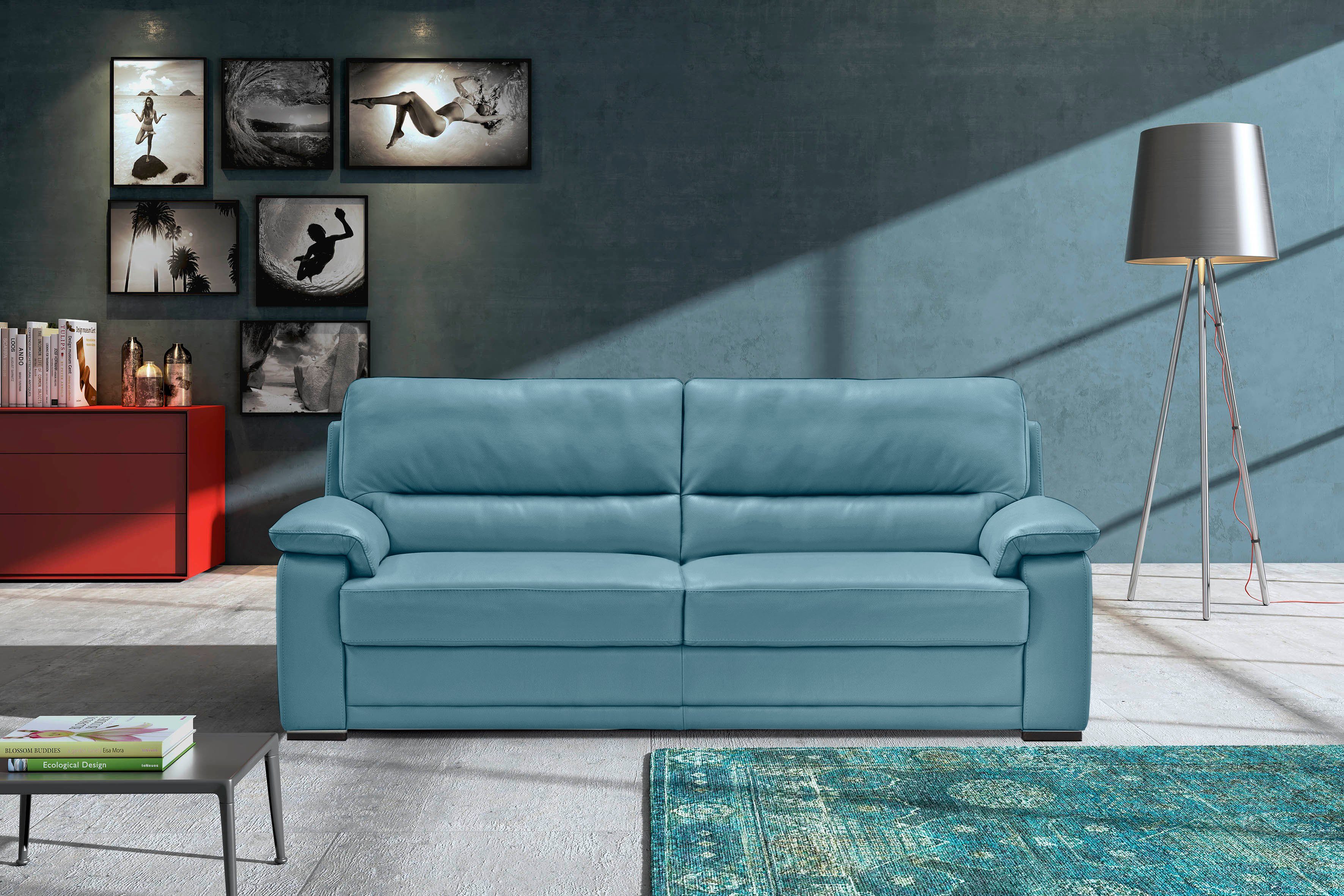 Egoitaliano 2,5-Sitzer Doris, modernes Designersofa, Ledersofa günstig online kaufen