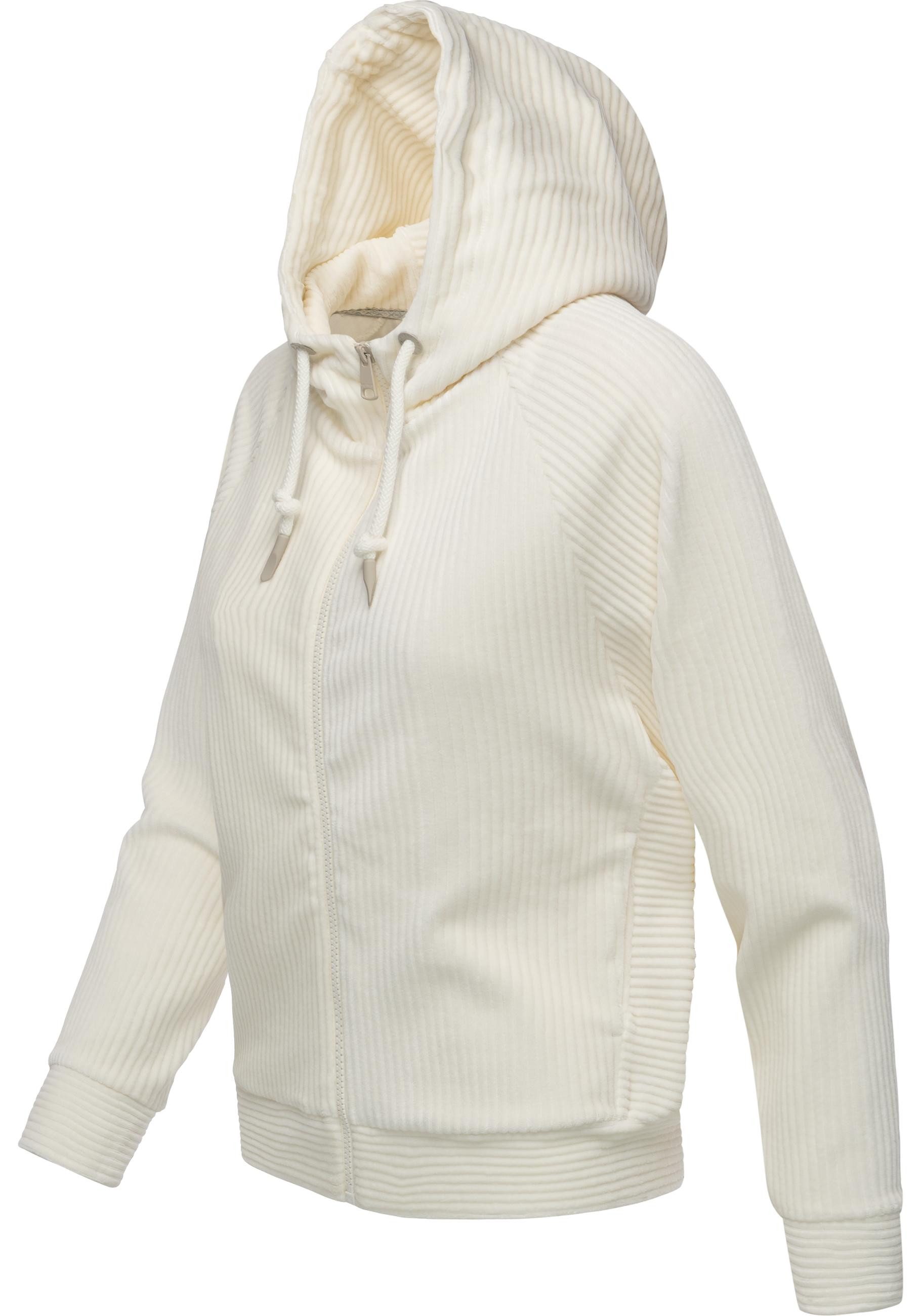 Ragwear Sweatjacke Corduly Cordy Freizeitjacke Zip-Hoodie aus weichem Kord günstig online kaufen