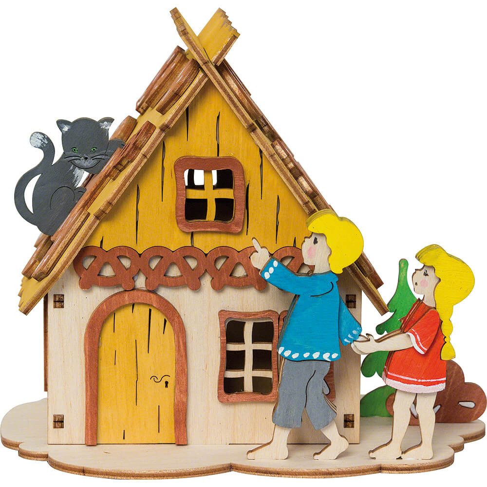Kuhnert Dekofigur Bastelset Spardose Hänsel & Gretel (12cm) von Drechslerei Kuhnert