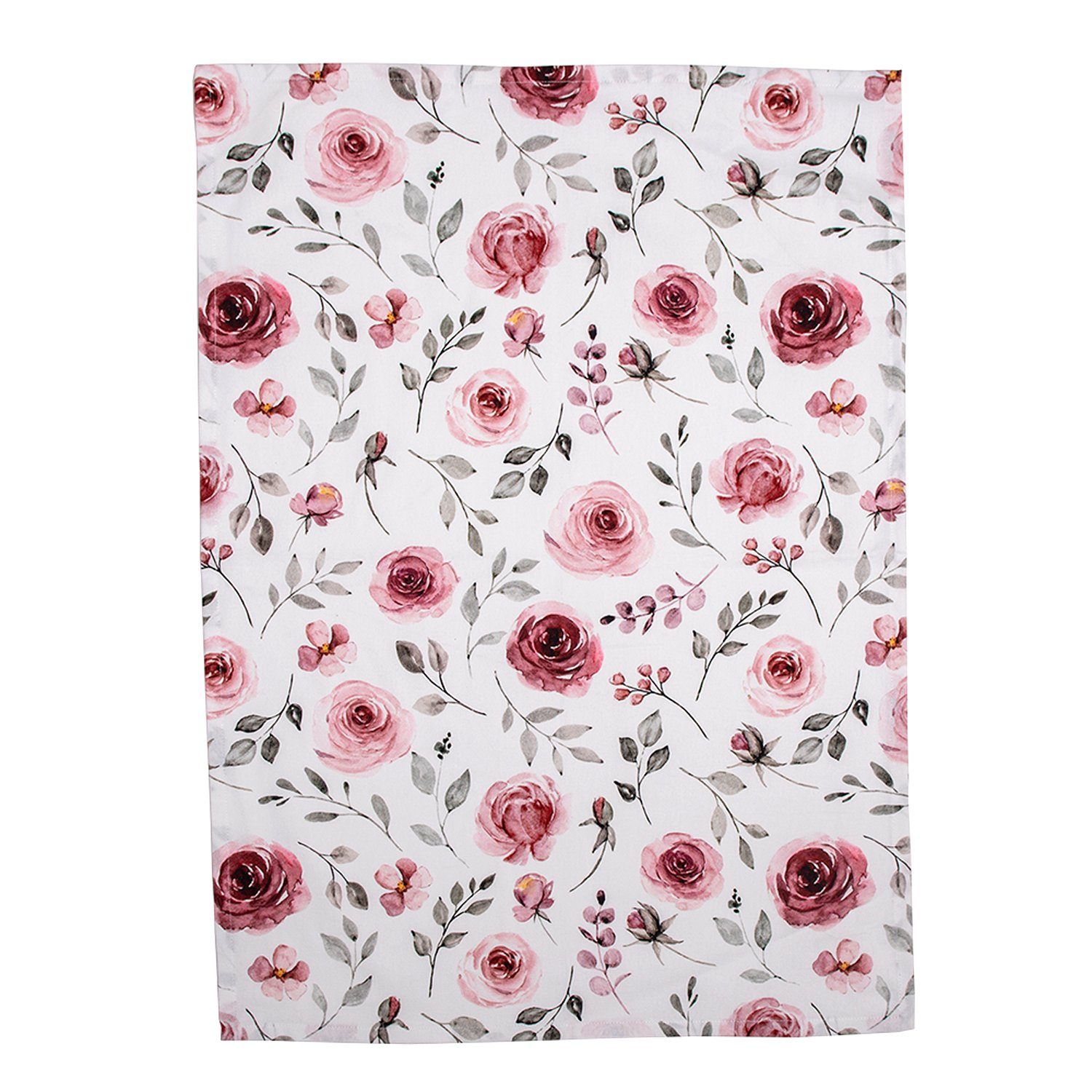 Clayre & Eef Geschirrtuch Rustic Rose, (Set, 3-tlg., 3-teilig), Geschirrtücher (3 Stück), ca.50x70cm Baumwolle