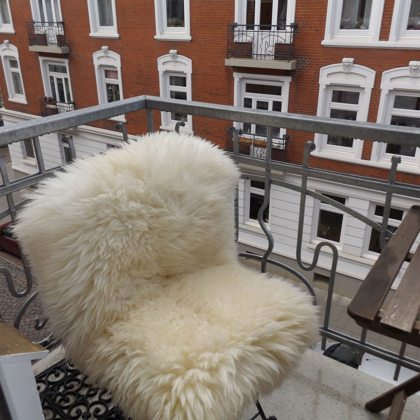 Provellus Fellteppich Öko Schaffell Lammfell Naturfell 80–155 cm Unikat weich & dicht, 200g Abschnitte